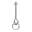 Hak huśtawkowy z kółkiem zawiesie mocowanie - MHUM  | 160 mm | M12