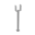 Podstawa słupa kotwa typ U z długa rurą PS 500, 100 mm, 628 mm, 101x628x124x4,0 mm.