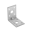 Kątownik ciesielski wzmocniony z przetłoczeniem KPL 5, 50x50x35 mm, 2 mm, 50x50x35x2,0 mm, w zestawie elementów.