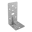 Kątownik ciesielski wzmocniony z przetłoczeniem KP 6, 172x105x90 mm, 3 mm, 172x105x90x3,0 mm, w zestawie elementów.