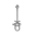 Hak huśtawkowy z szelką + bolce zawiesie mocowanie typ D - MHD  | 120 mm | M12
