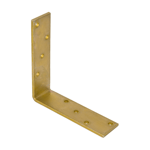 Kątownik stalowy belki KB 4, 150x150x40 mm, Złoty, Stal konstrukcyjna S235 2.