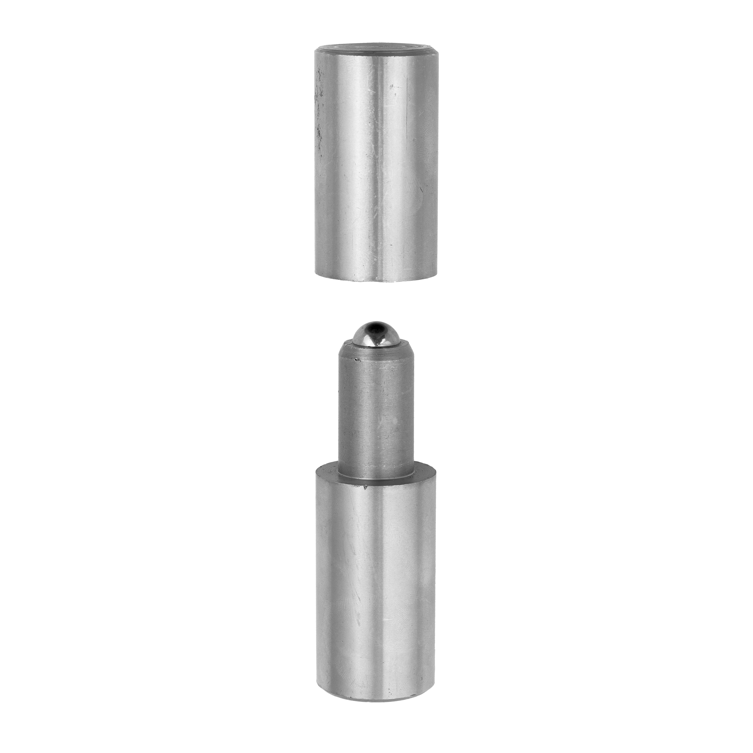Zawias toczony z kulką do spawania do bramy furtki ZTK 35, Stal, 130 mm, 35x130 mm.