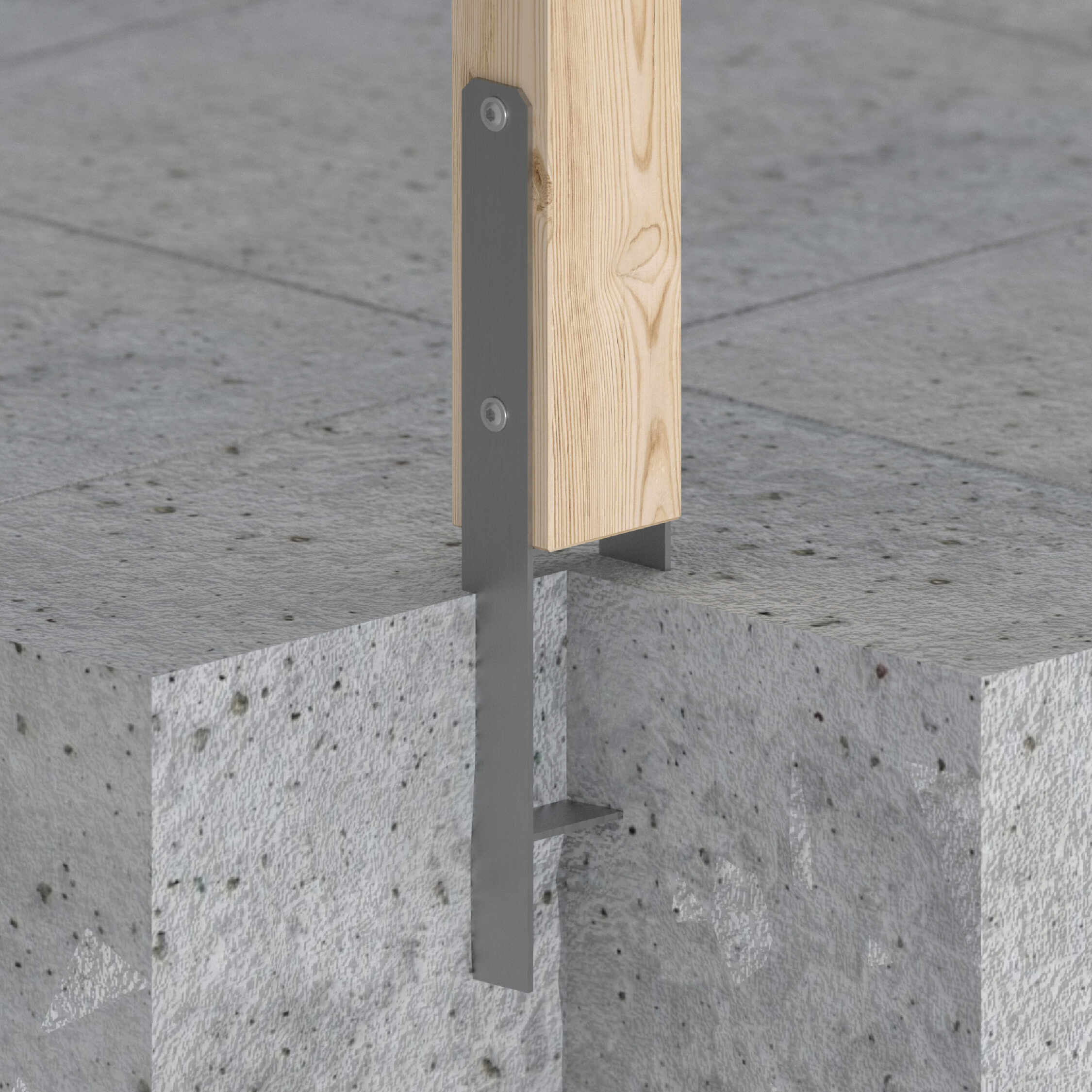 Podstawa słupa typu H do wmurowania - PSH | 120x600 mm Podstawa słupa typu H do wmurowania - PSH | 120x600 mm
