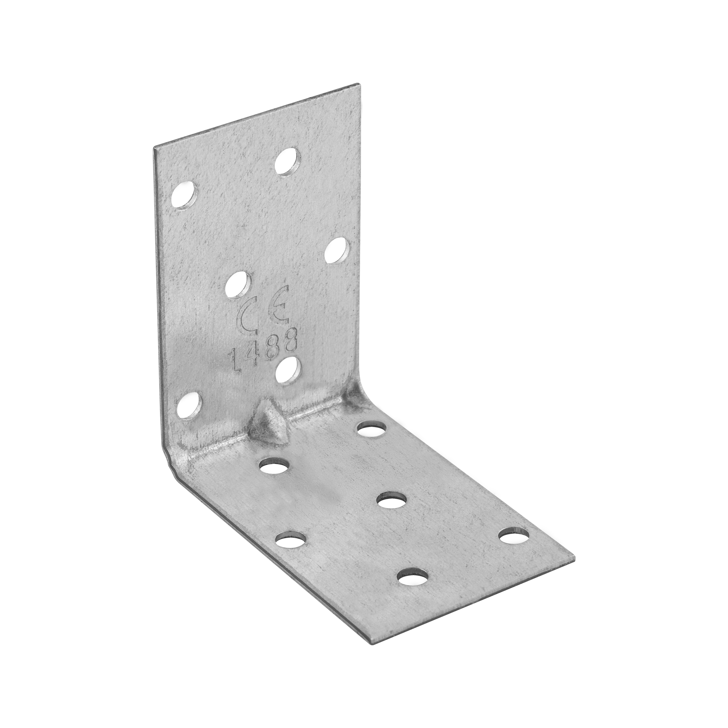 Kątownik montażowy przetłoczony KMP 4, 60x60x40 mm, 20 szt., 60x60x40x1,5 mm, Stal konstrukcyjna DX51D, srebrny, w zestawie elementów.