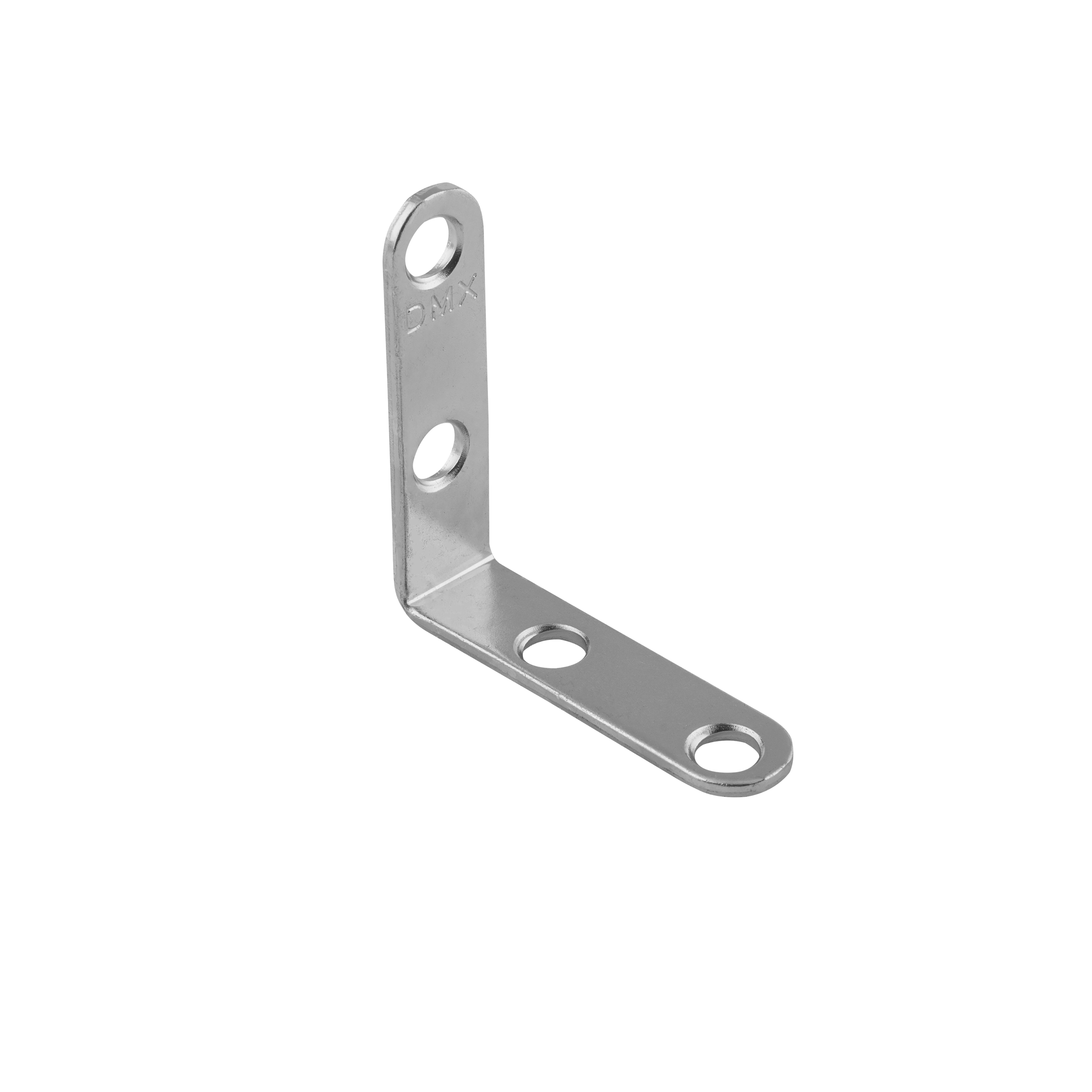 Kątownik meblowy montażowy zaokrąglony FKW 50, 50x50x13 mm, 25 szt., Stal konstrukcyjna DC01, srebrny, w zestawie elementów.