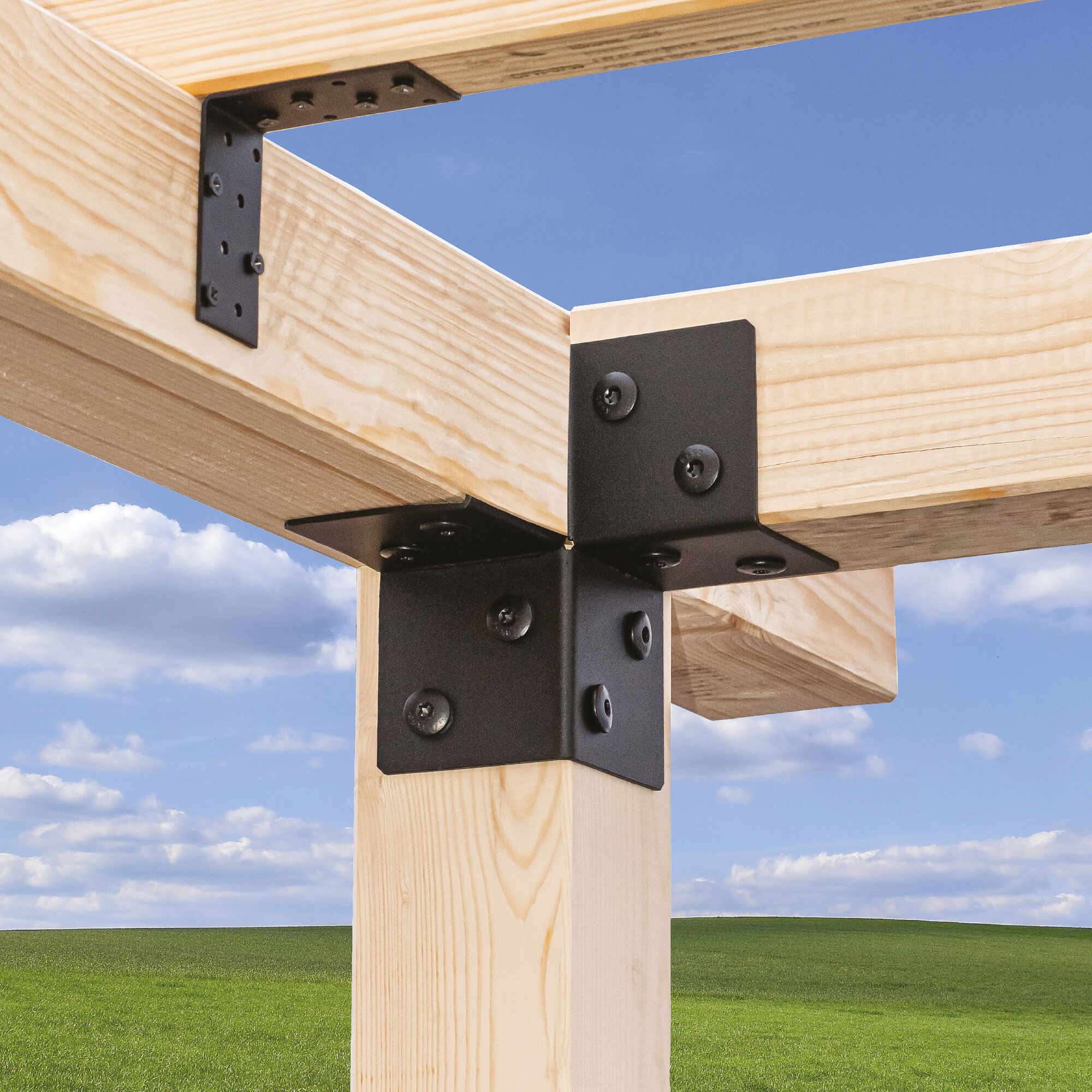 Wkręty do architektury ogrodowej - ZAS | 4,5 x 25 mm | Czarny | 12 szt Wkręty do architektury ogrodowej ZAS, 4, 5x25 mm, czarny, 12 szt., Hartowana stal węglowa 1.