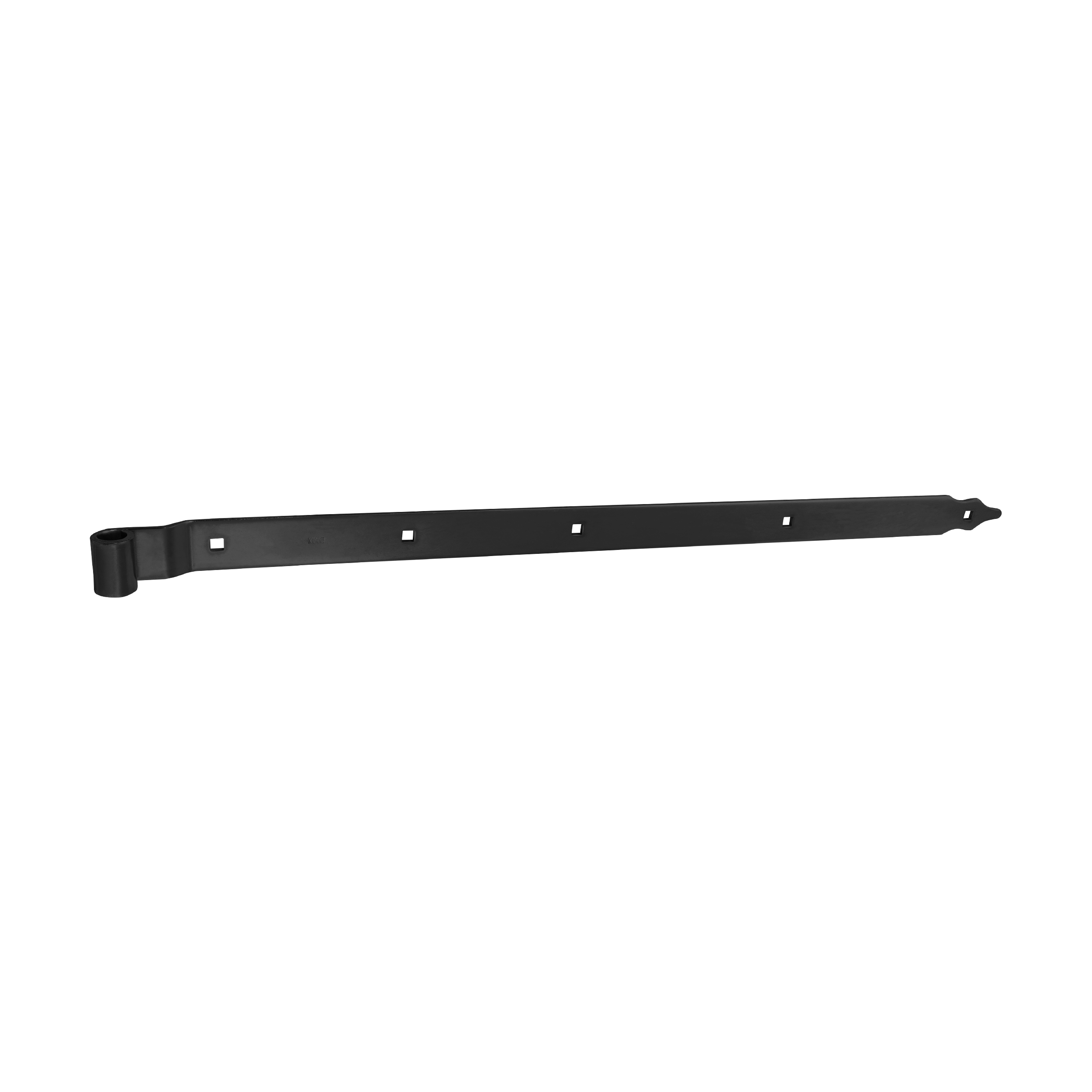 Zawias pasowy odsadzony do bram ZPK, czarny, 800 mm, fi 16 mm, 800x10x40x5,0 mm, Stal konstrukcyjna S235.