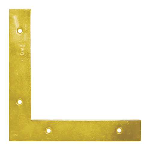 Narożnik okienny montażowy NA 1, 150x25 mm, 2, 5 mm, Złoty, 150x150x25x2,5 mm, Stal konstrukcyjna DC01, w zestawie elementów.