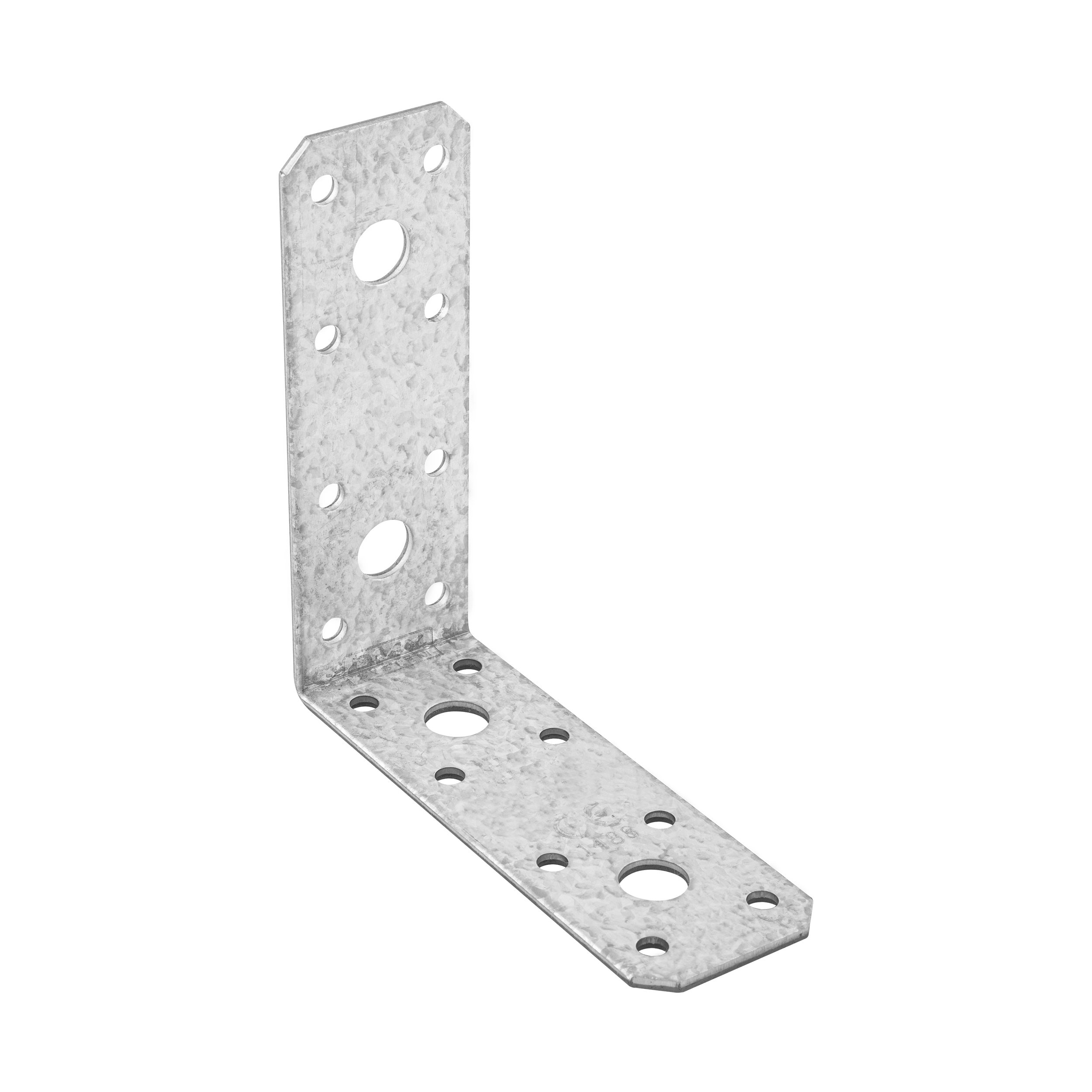 Kątownik ciesielski łącznikowy KL 6, 102x102x35 mm, 2, 5 mm, 102x102x35x2,5 mm, Stal konstrukcyjna DX51D, srebrny, w zestawie elementów.