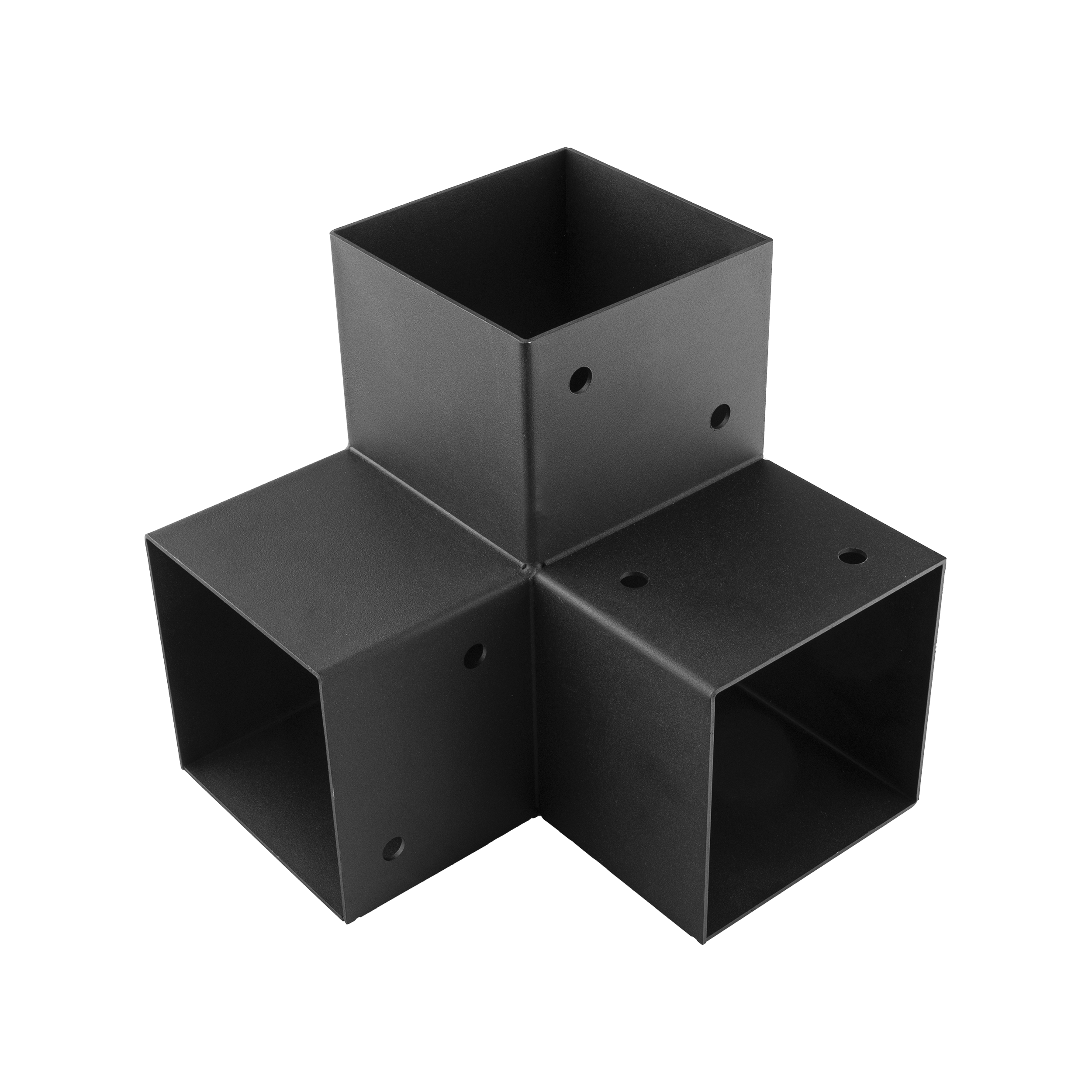 Łącznik belki kwadratowej do pergoli ciesielski - GPY 120 | 122x226x222 mm | czarny