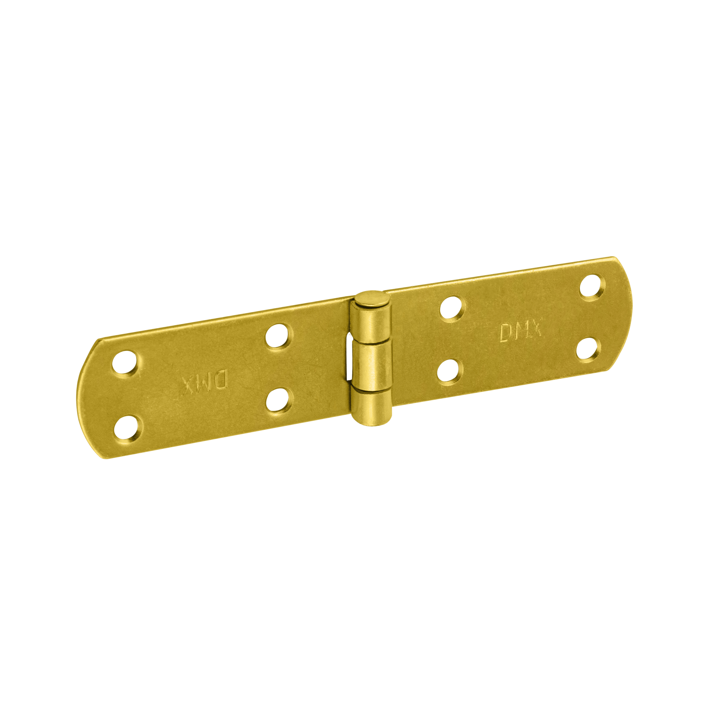 Zawias francuski pasowy płaski do drzwi i okiennic ZF 160, 160 mm, Złoty, 33 mm, 160x35x2,5 mm.