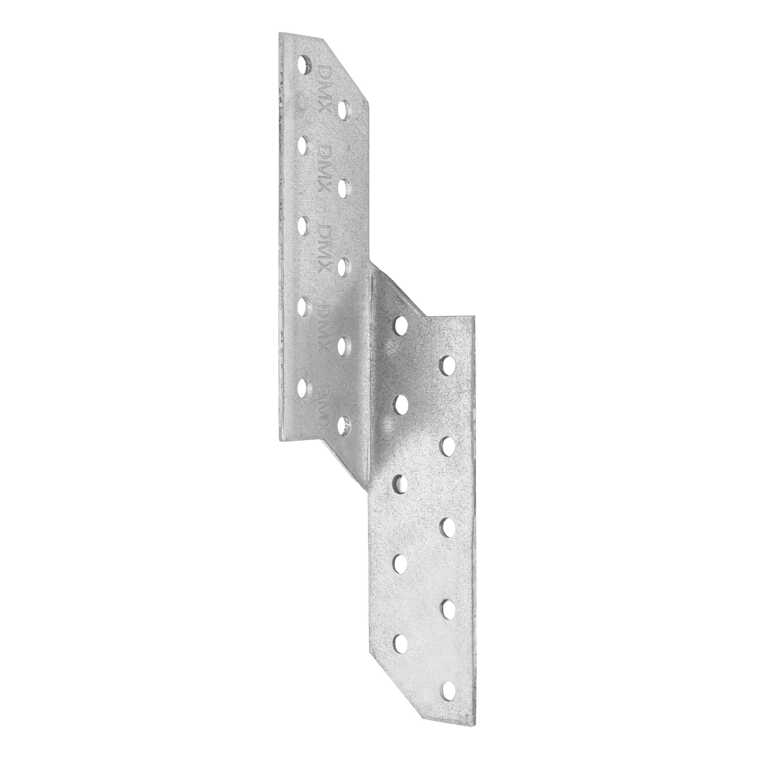 Łącznik krokwiowy prawy LK 2, 170x32 mm, 2 mm, srebrny, Stal konstrukcyjna DX51D 2.