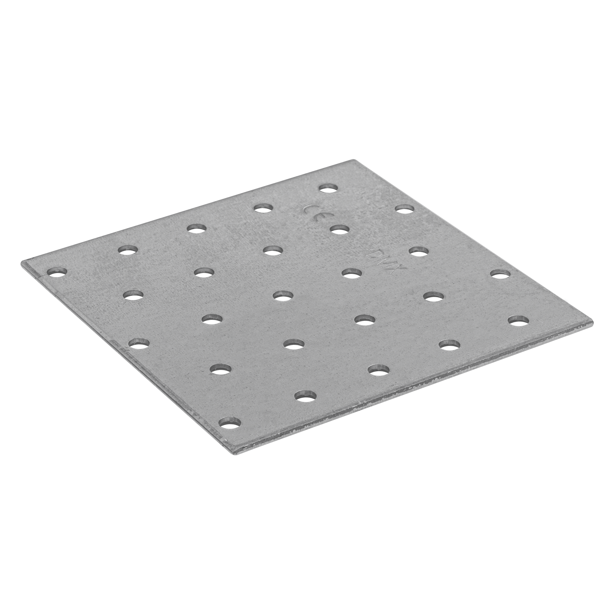 Płytka perforowana płaskownik PP 35, 100x100 mm, 2 mm, 100x100x2,0 mm, Stal konstrukcyjna DX51D, srebrny, w zestawie elementów.