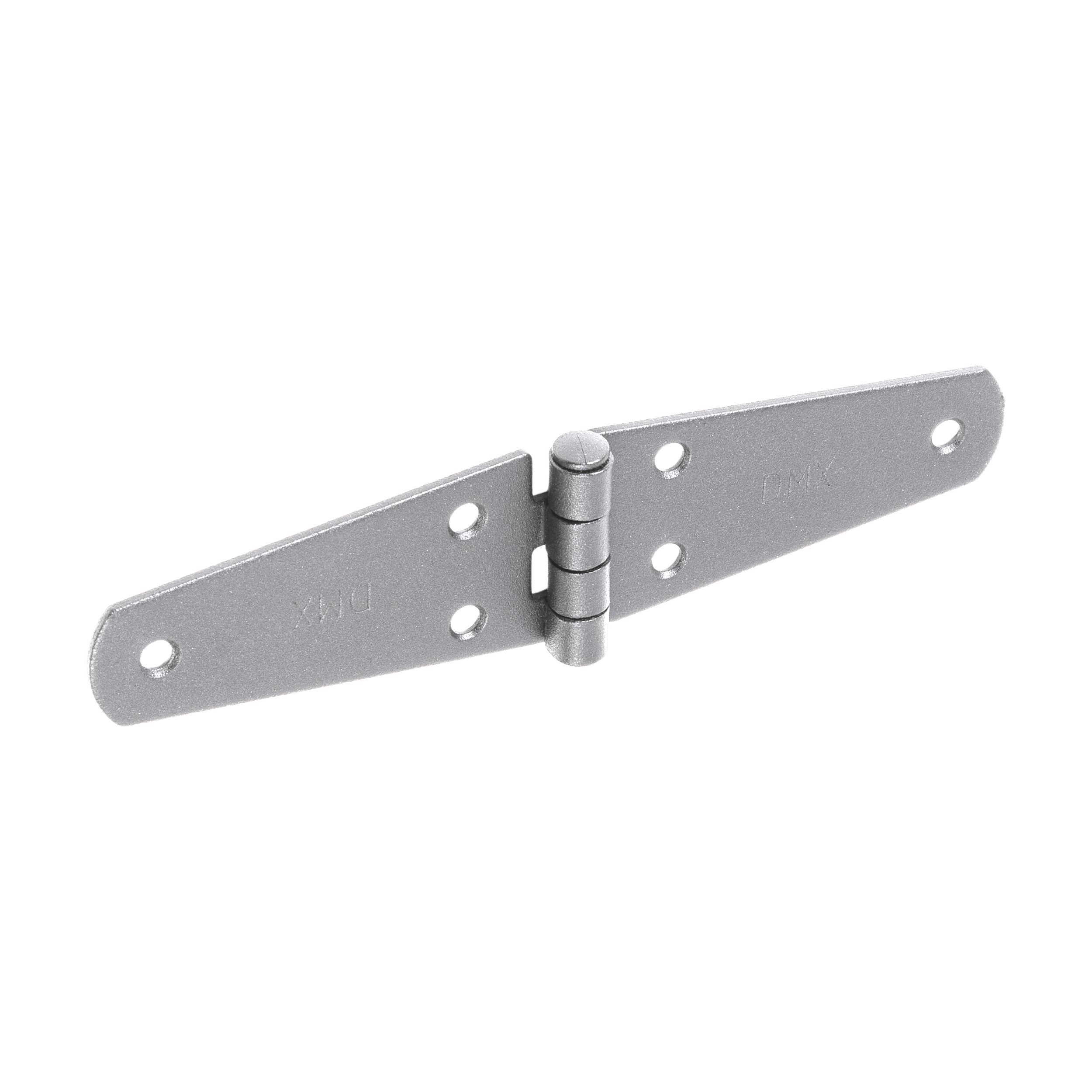 Zawias trójkątny pasowy płaski do drzwi i okiennic ZTS 150, 150 mm, srebrny, 35 mm, 150x35x2,0 mm, w zestawie elementów.