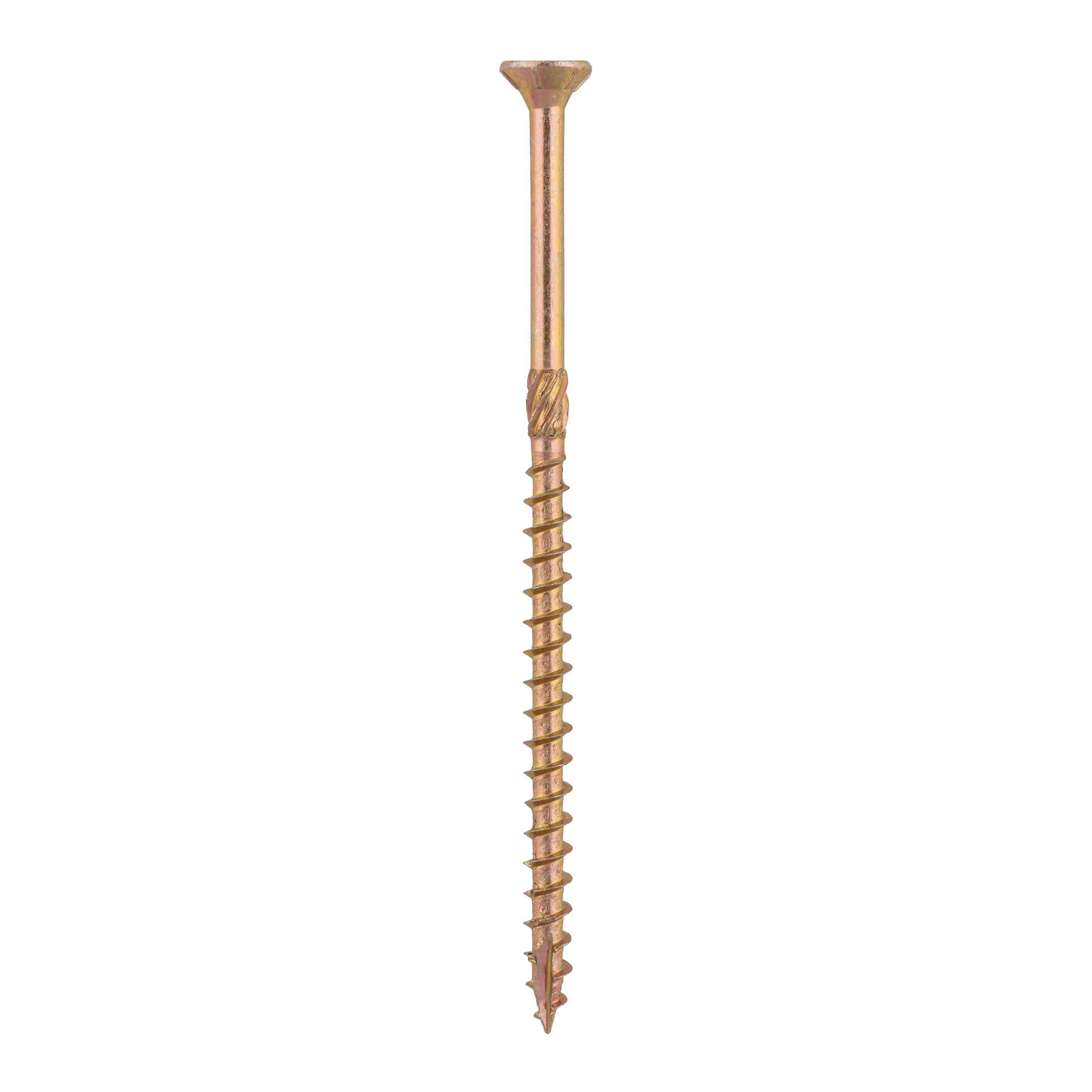Wkręty ciesielskie do drewna stożkowe TORX - CS | 5 x 100 mm | Złoty | 100 szt Wkręty ciesielskie do drewna stożkowe TORX - CS | 5 x 100 mm | Złoty | 100 szt