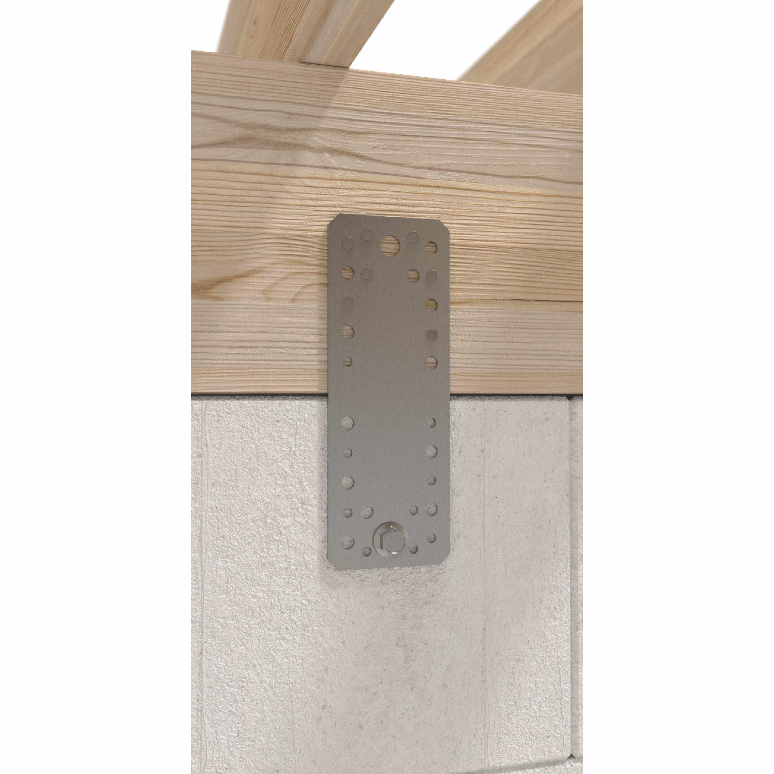 Łączniki płaskie - Łącznik płaski płaskownik LP 4, 280x55 mm, 2, 5 mm, 280x55x2,5 mm, Stal konstrukcyjna DX51D, srebrny.