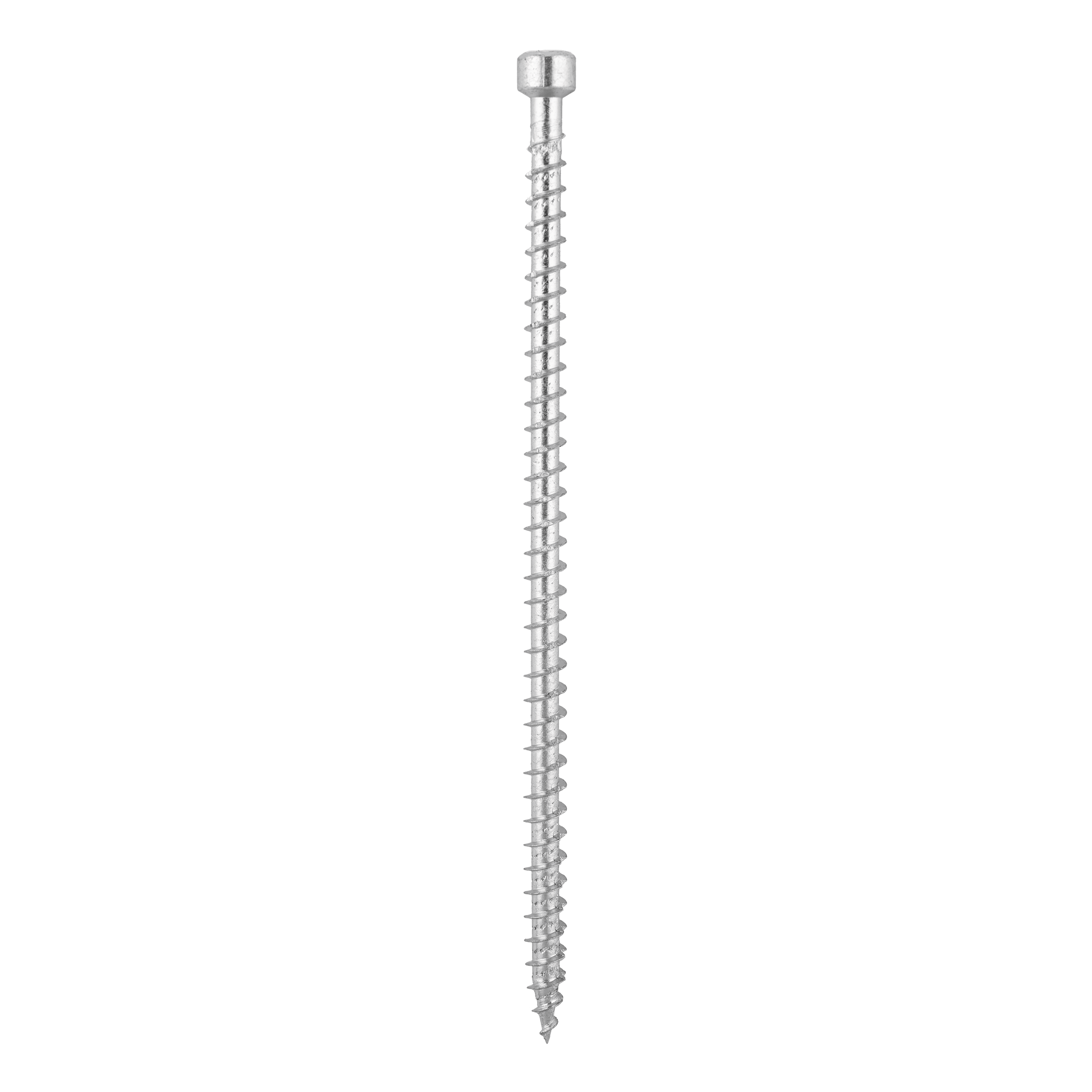 Wkręty z pełnym gwintem konstrukcyjne z łbem walcowym TORX CPW, 6x140 mm, srebrny, 100 szt., 6x140 mm, Hartowana stal węglowa.