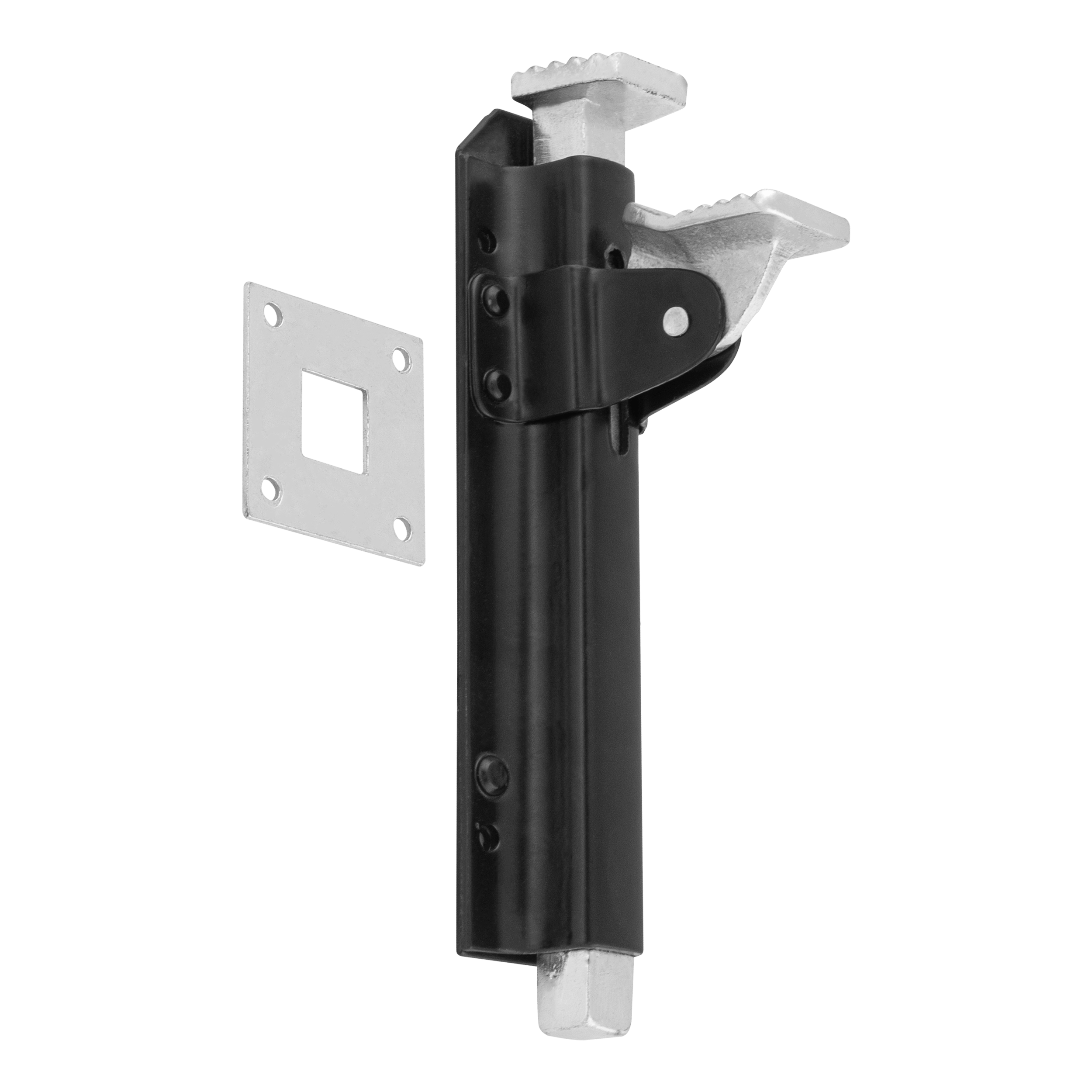 Rygiel pionowy zamykacz do bramy furtki - WRB | Czarny | 210 mm