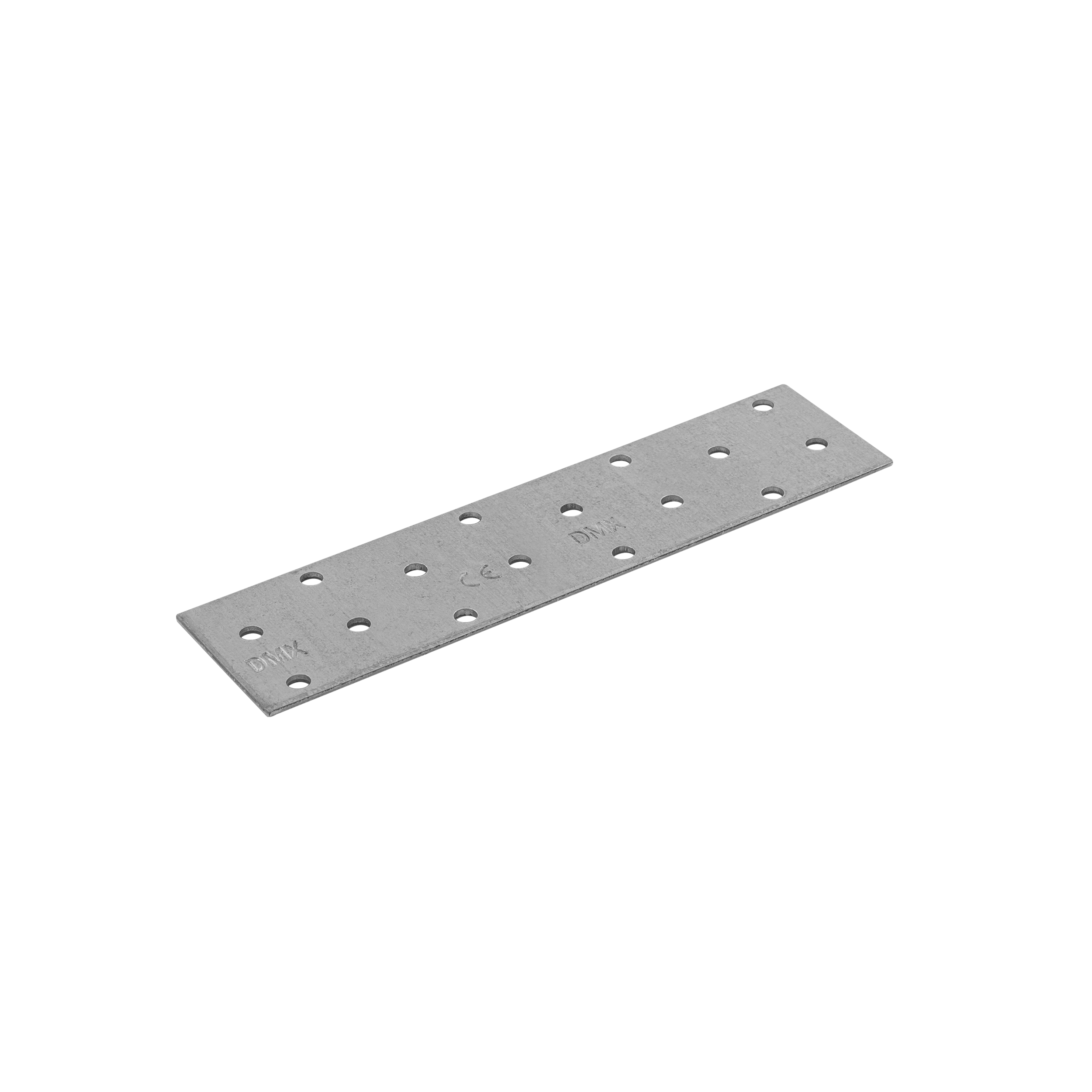 Płytka perforowana płaskownik PP 4, 160x40 mm, 2 mm, 40x160x2,0 mm, Stal konstrukcyjna DX51D, srebrny, w zestawie elementów.