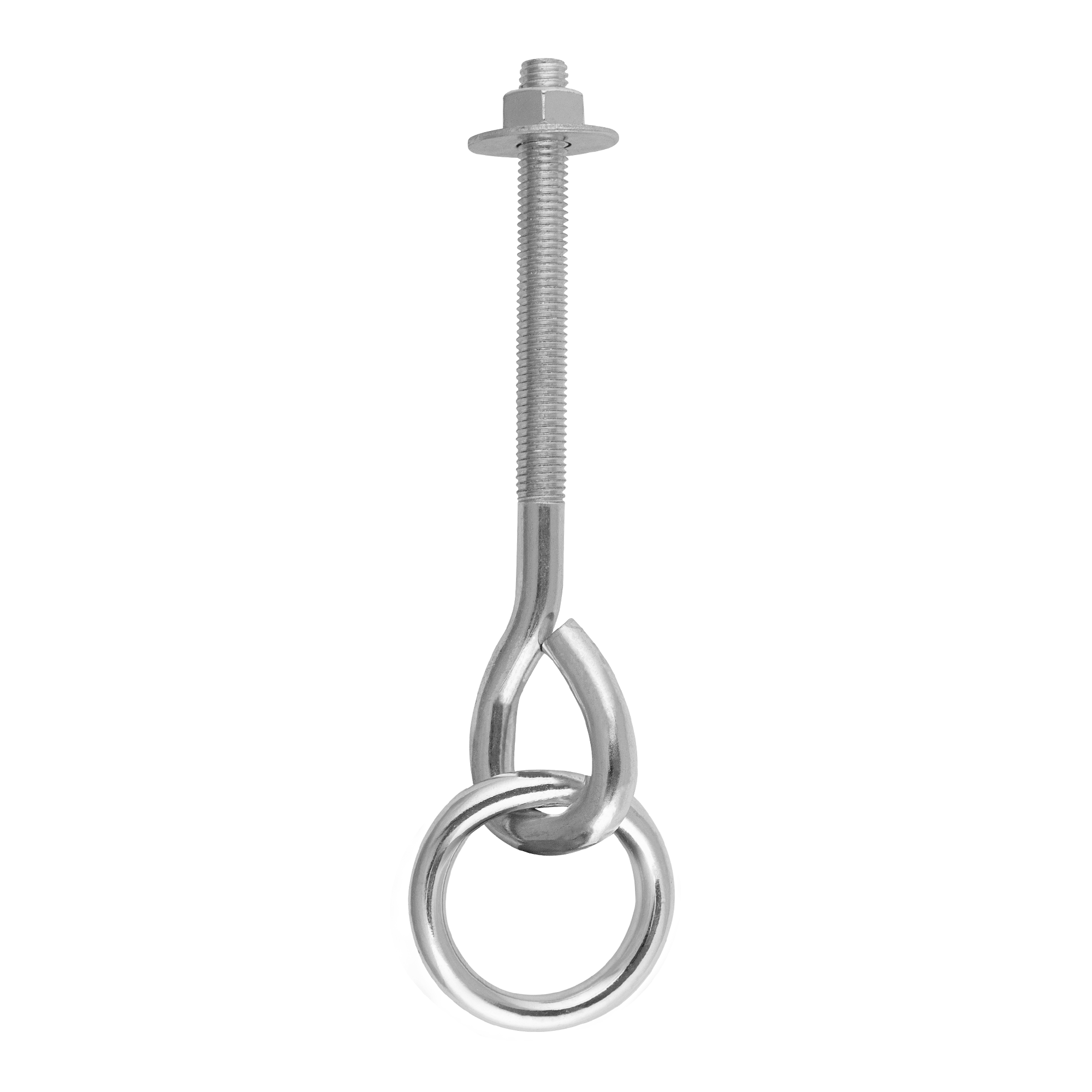Hak huśtawkowy z kółkiem zawiesie mocowanie - MHUM | 160 mm | M12