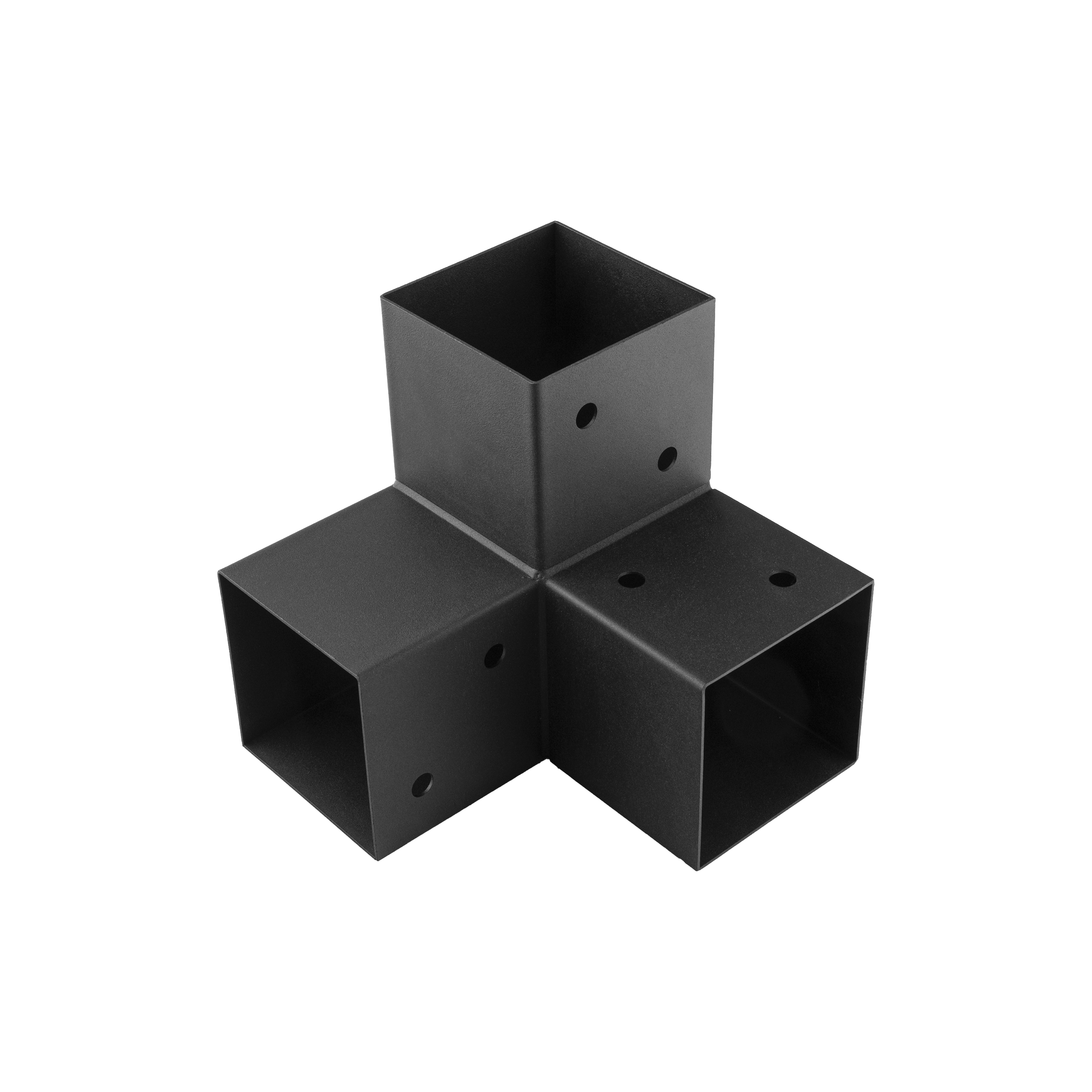 Łącznik belki kwadratowej do pergoli ciesielski - GPY 70 | 72x165x162 mm | czarny