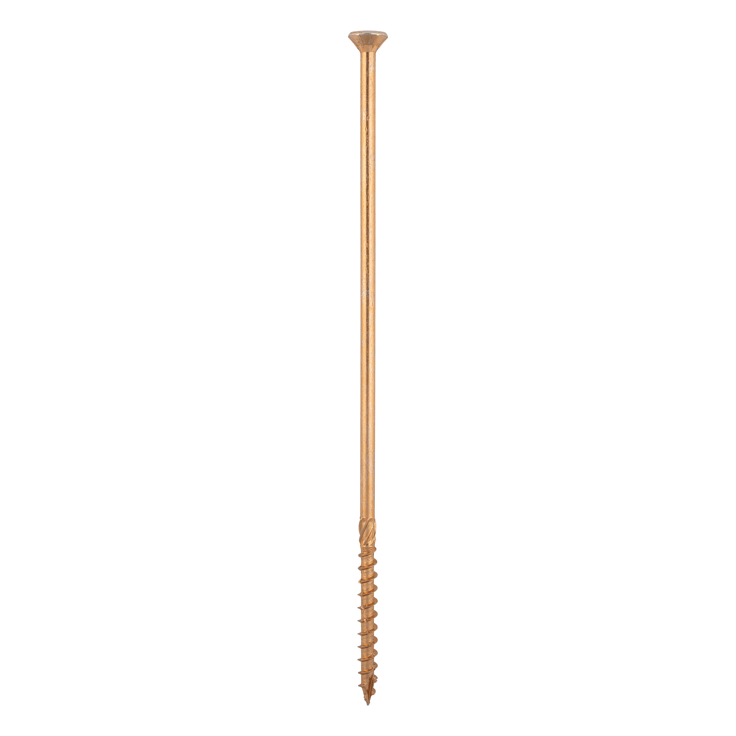 Wkręty ciesielskie do drewna stożkowe TORX CS, 10x320 mm, Złoty, 50 szt., 10x320 mm.