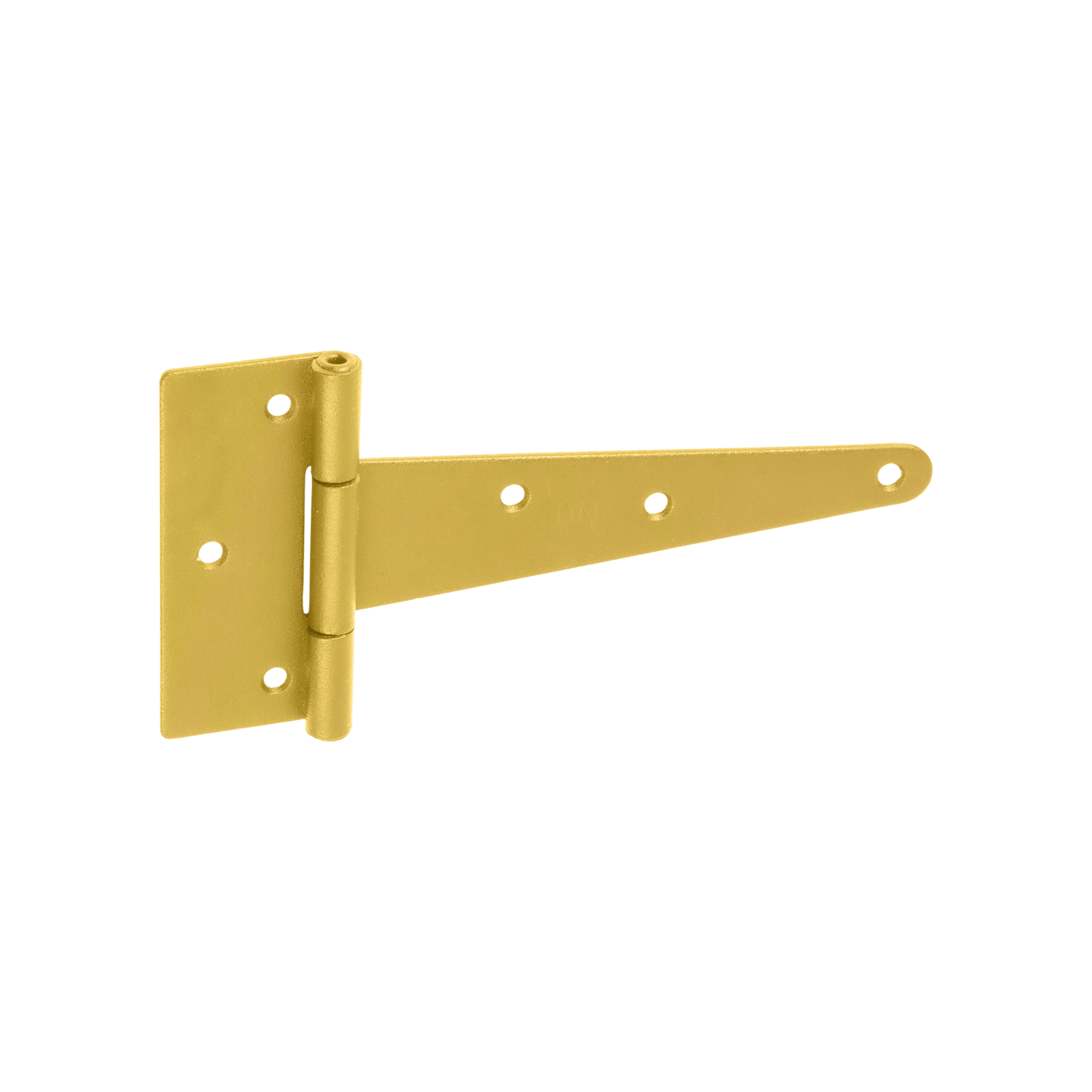 Zawias trójkątny do bramy furtki okiennic ZT 125, 125 mm, Złoty, 125x35x80x2,0 mm, Stal konstrukcyjna DC01.