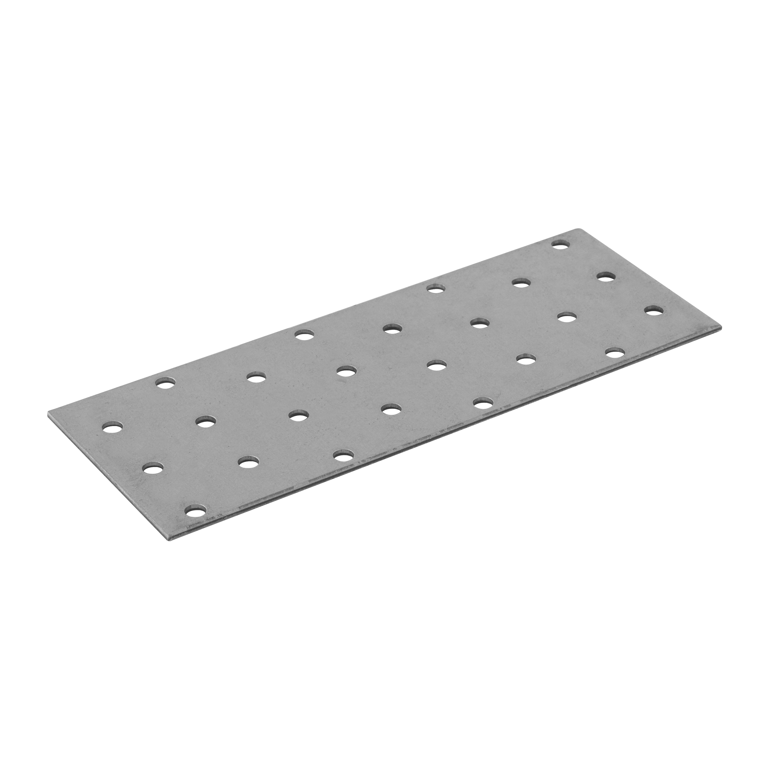 Płytka perforowana płaskownik PP 6, 160x60 mm, 2 mm, 60x160x2,0 mm, Stal konstrukcyjna DX51D, srebrny, w zestawie elementów.