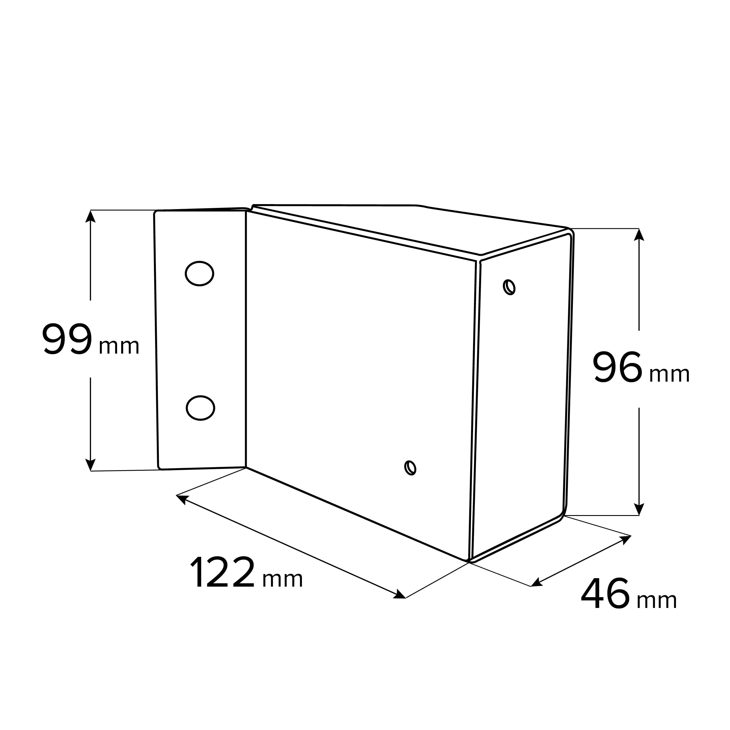 Łącznik belki kwadratowej do pergoli ciesielski - GPZ 100/45 | 46x96x99 mm | czarny Łącznik belki kwadratowej do pergoli ciesielski - GPZ 100/45 | 46x96x99 mm | czarny