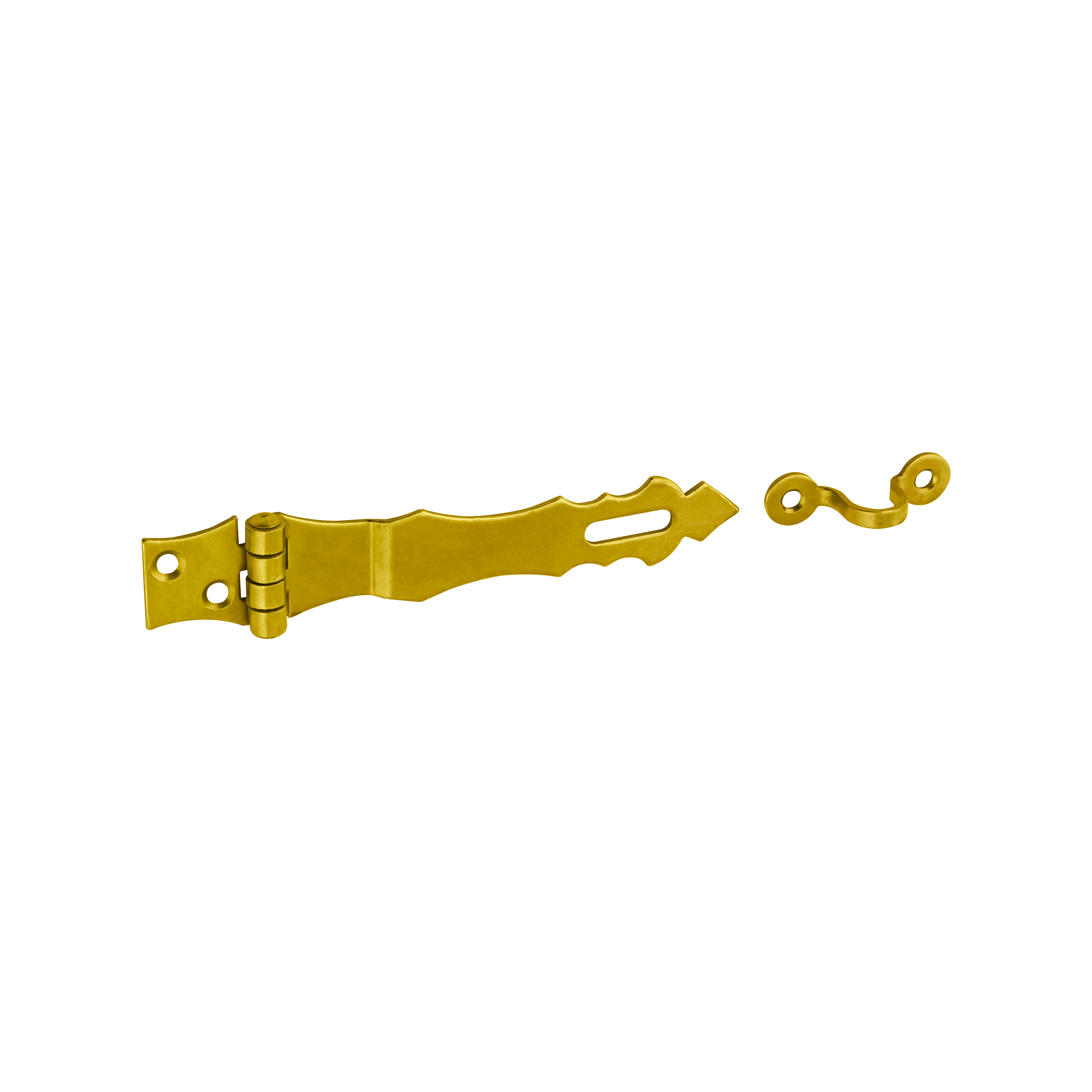 Zawias ozdobny z zamknięciem - ZOZ  | Złoty | 125 mm