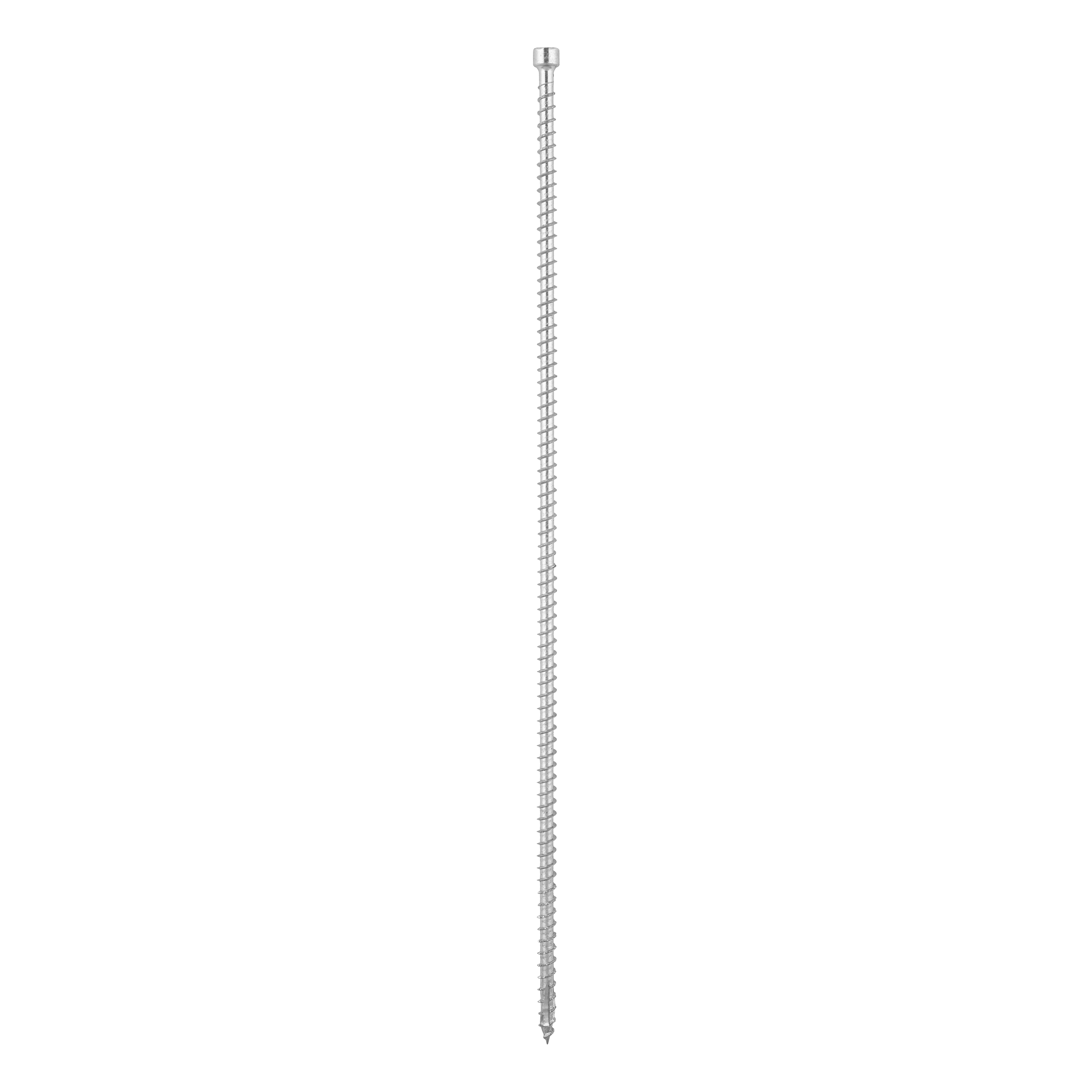 Wkręty z pełnym gwintem konstrukcyjne z łbem walcowym TORX CPW, 6x300 mm, srebrny, 100 szt., 6x300 mm, Hartowana stal węglowa.