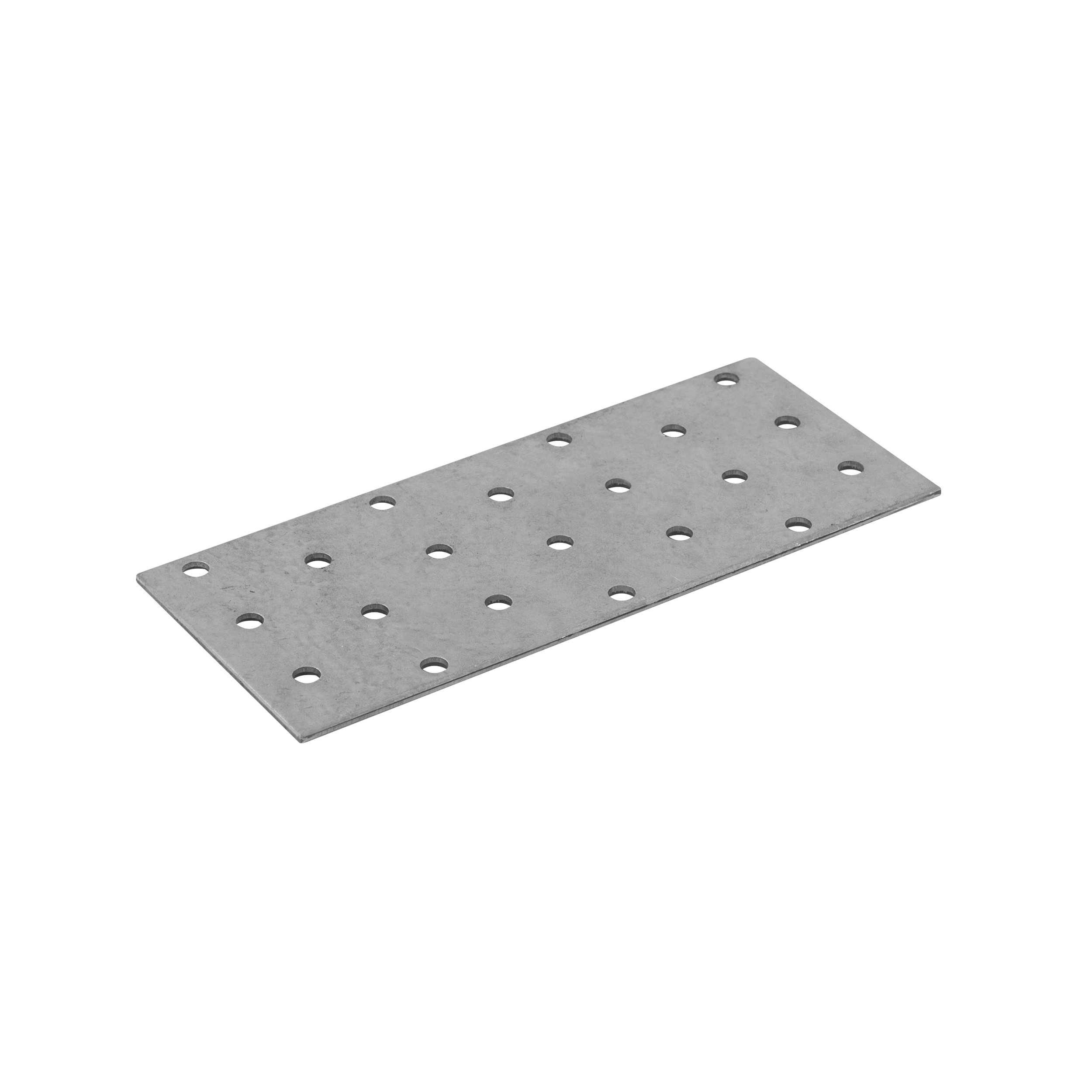 Płytka perforowana płaskownik PP 5, 140x60 mm, 2 mm, 60x140x2,0 mm, Stal konstrukcyjna DX51D, srebrny, w zestawie elementów.