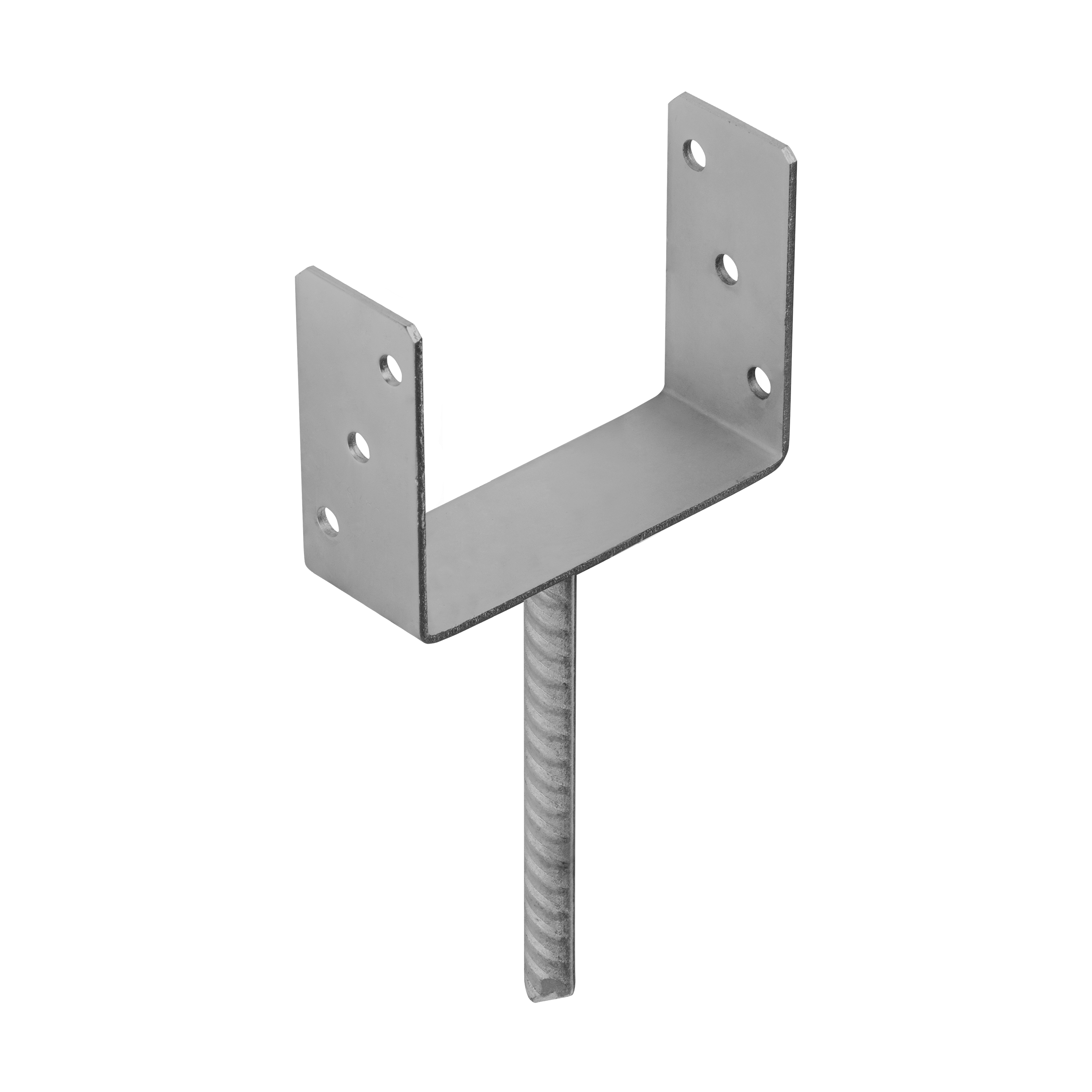 Podstawa słupa kotwa do betonu typ U - PS | 160 mm | Srebrny - Cynk ogniowy Podstawa słupa kotwa do betonu typ U PS, 160 mm, srebrny Cynk ogniowy, 161x120x60x4,0 mm, w zestawie elementów.