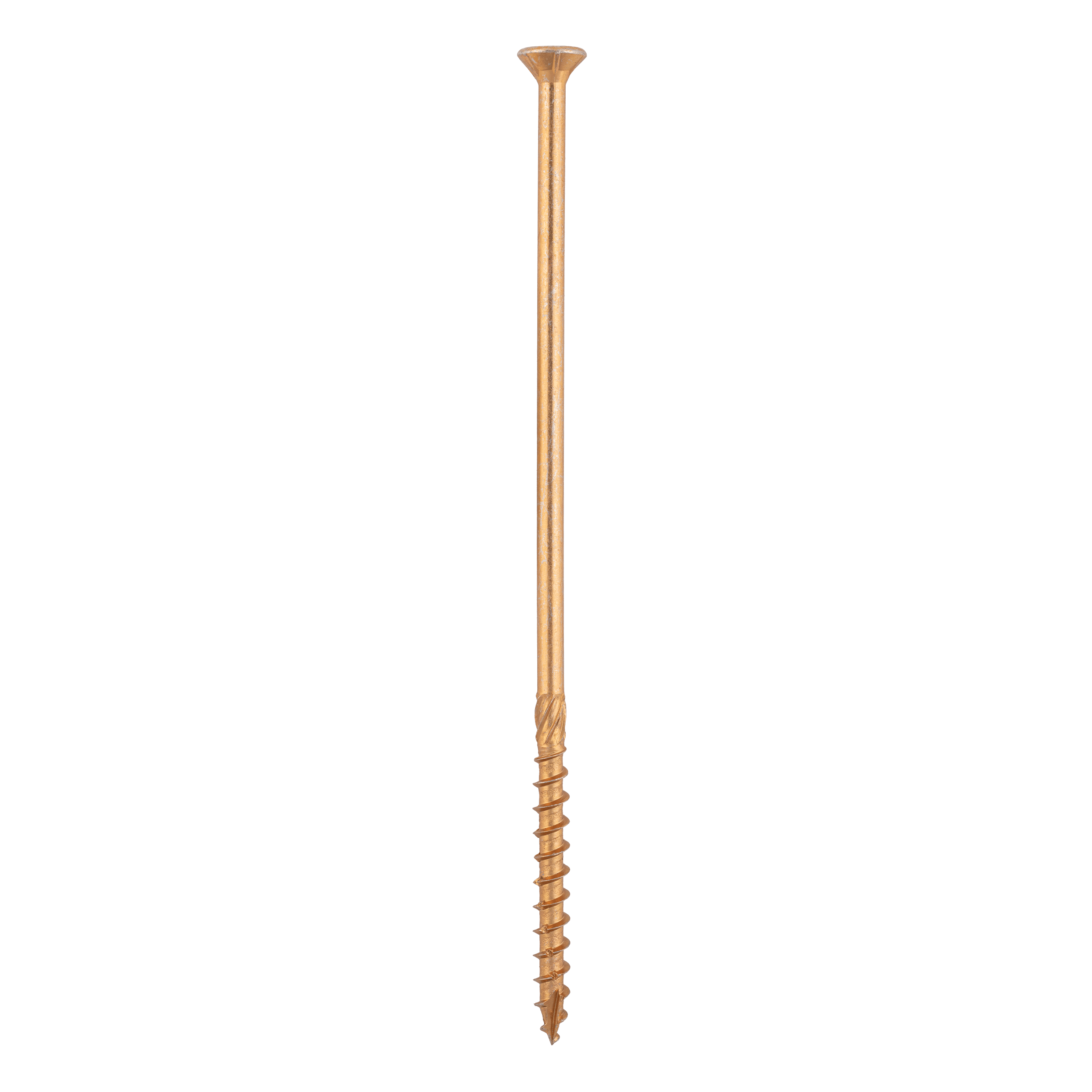 Wkręty ciesielskie do drewna stożkowe TORX CS, 10x260 mm, Złoty, 50 szt., 10x260 mm.