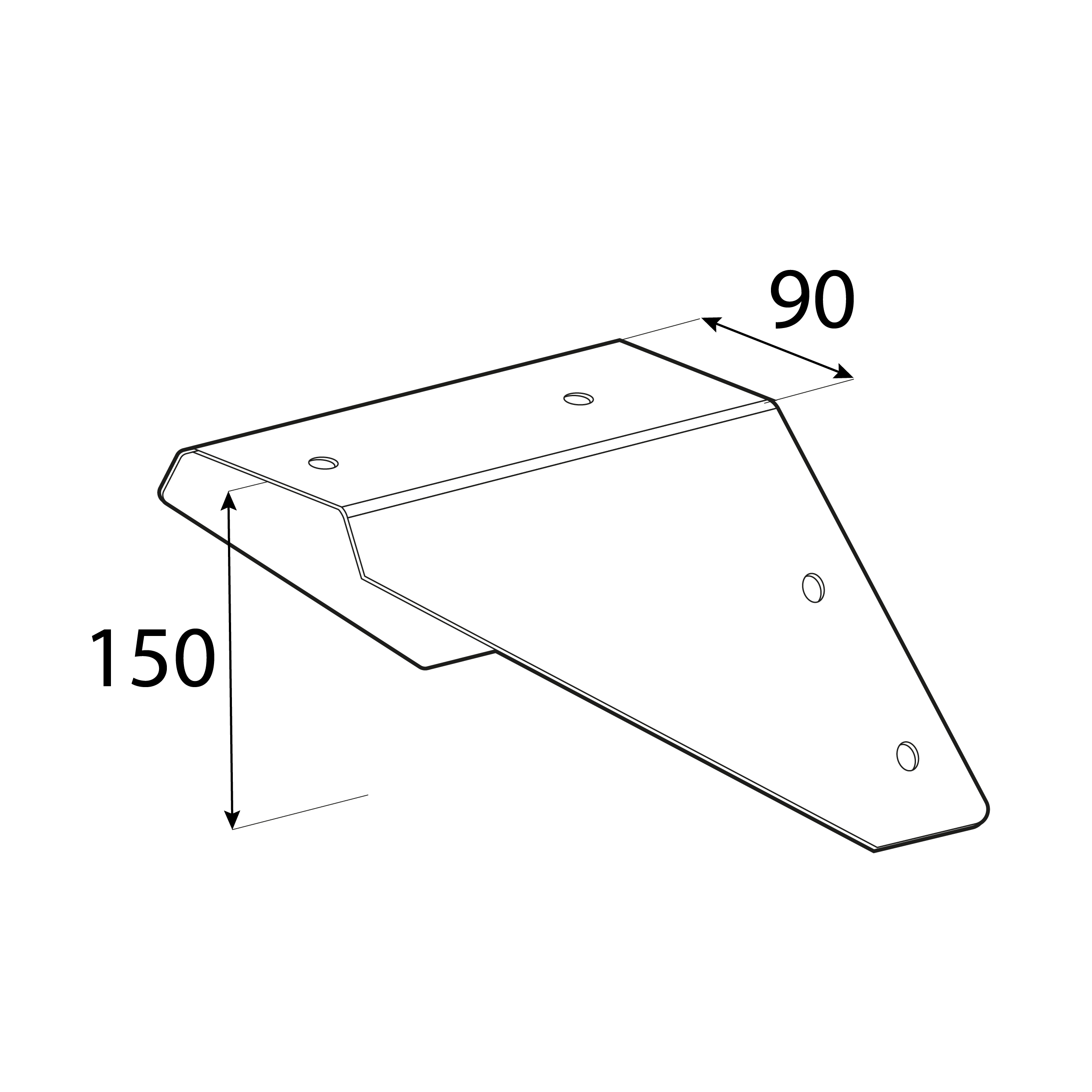 Łącznik belki kwadratowej do nóg do huśtawki - GHMK 90 | 90x150 mm | Czerwony Łącznik belki kwadratowej do nóg do huśtawki GHMK 90, 90x150 mm, Czerwony, Stal konstrukcyjna S235 2.