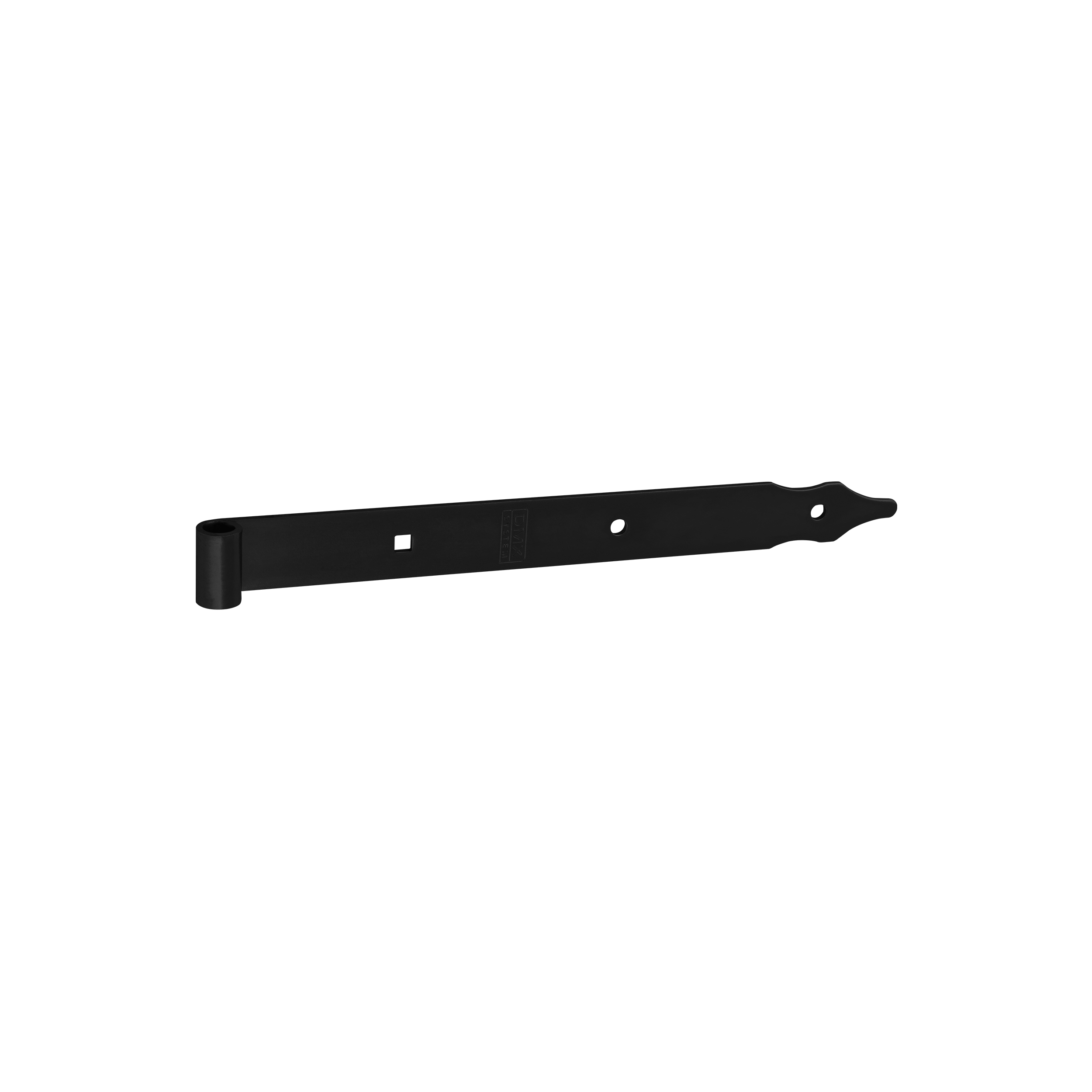 Zawias pasowy do bram ZP 300/10, 300 mm, czarny, 10 mm, 300x30x3,0 mm.