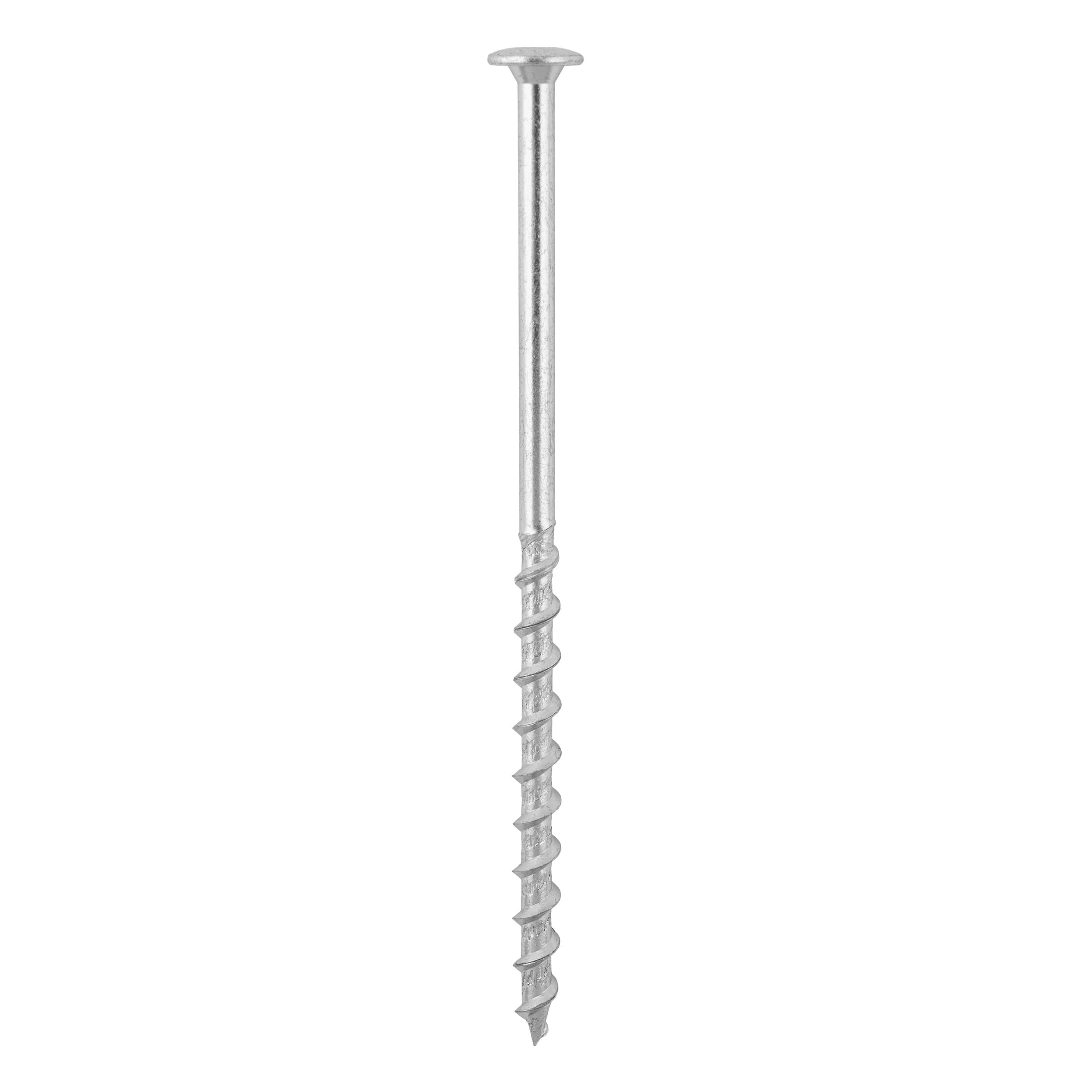 Wkręty do gazobetonu z łbem talerzowym TORX GT, 8x160 mm, srebrny, 50 szt., Hartowana stal węglowa.