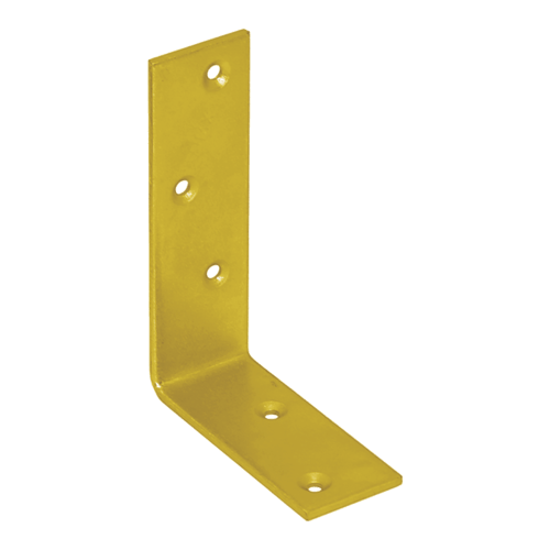 Kątownik stalowy belki KB 1, 100x75x30 mm, Złoty, 100x75x30x3,0 mm, Stal konstrukcyjna S235 2.