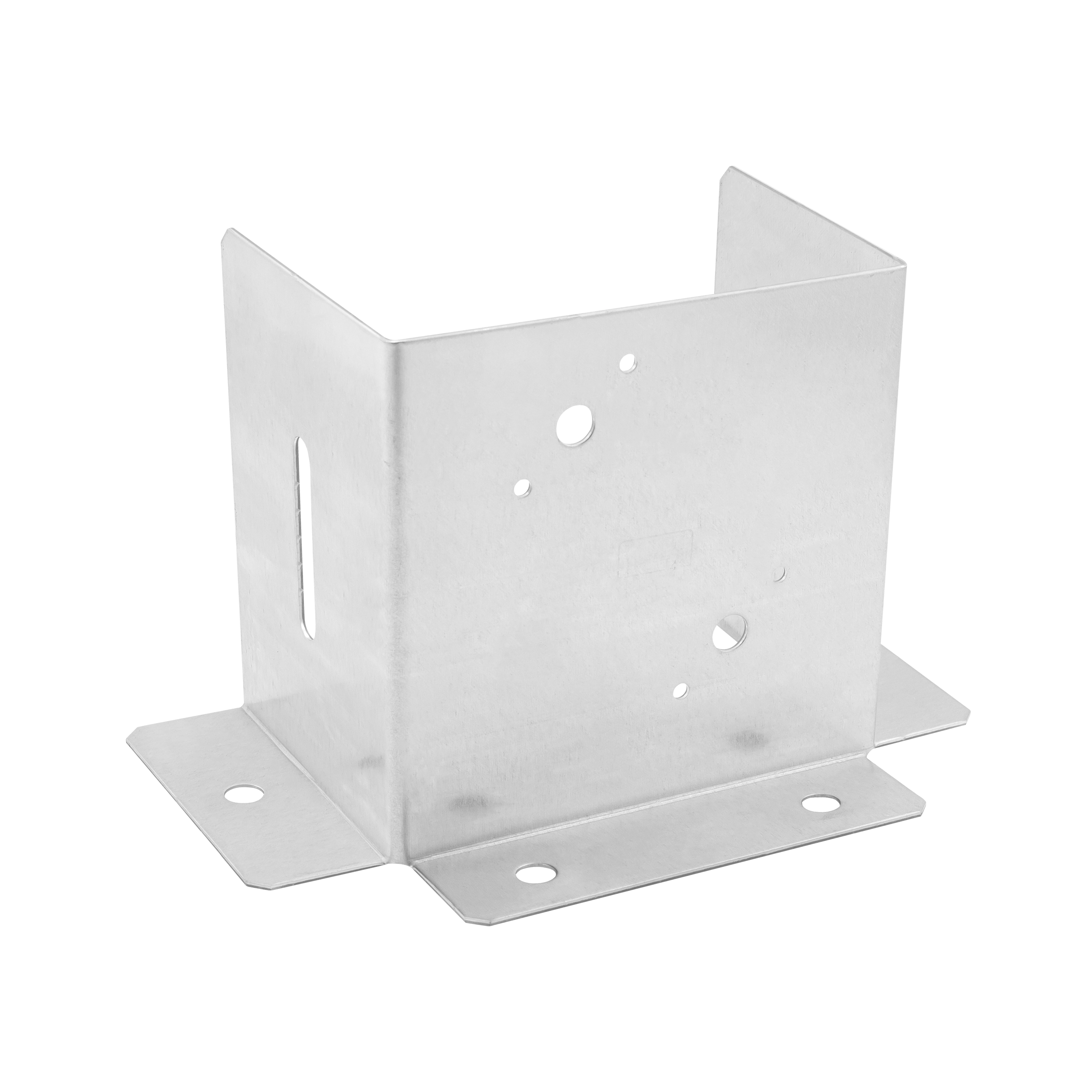 Podstawa słupa kotwa przykręcana otwarta z regulacją - PSD DX | 150 mm | Srebrny Podstawa słupa kotwa przykręcana otwarta z regulacją PSD DX, 150 mm, srebrny, 150x154x2,5 mm.