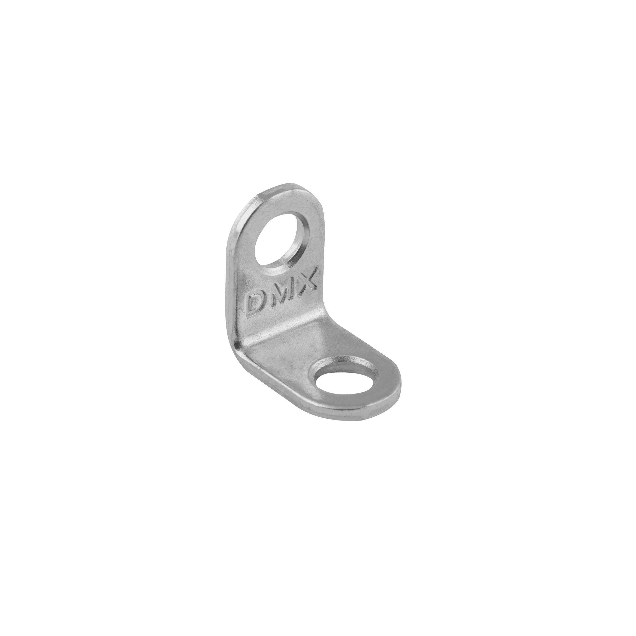Kątownik meblowy montażowy zaokrąglony FKW 20, 20x20x13 mm, 25 szt., Stal konstrukcyjna DC01, srebrny, w zestawie elementów.