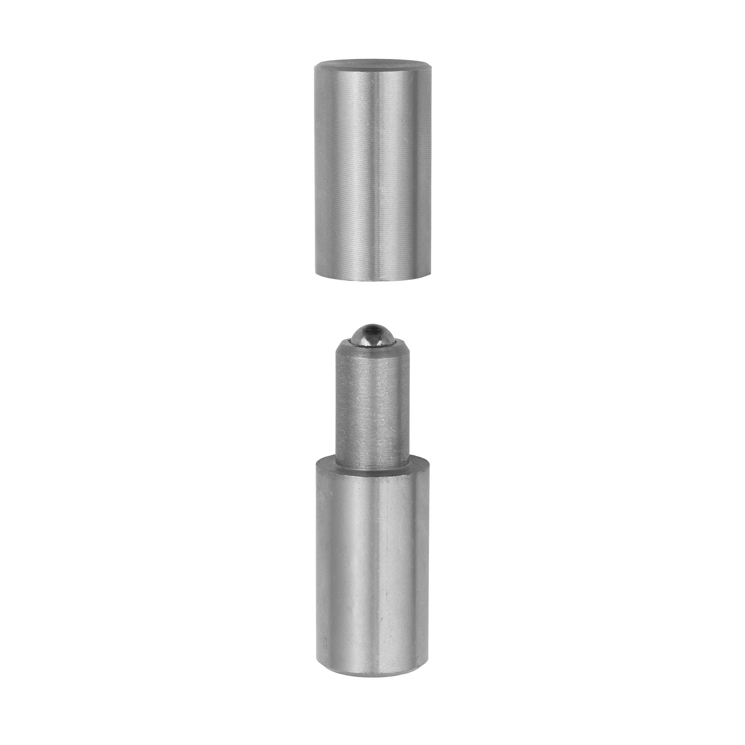 Zawias toczony z kulką do spawania do bramy furtki ZTK 30, Stal, 110 mm, 30x110 mm.