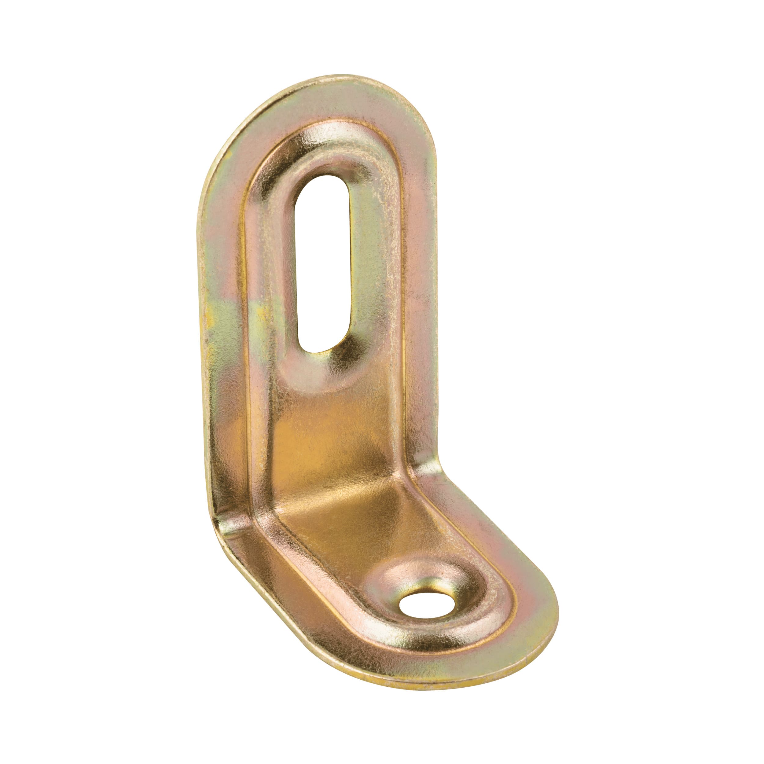 Kątownik montażowy stalowy z regulacją FKS 2, 40x28x22 mm, Złoty, 40x28x22x1,0 mm, Stal konstrukcyjna DC01 2.