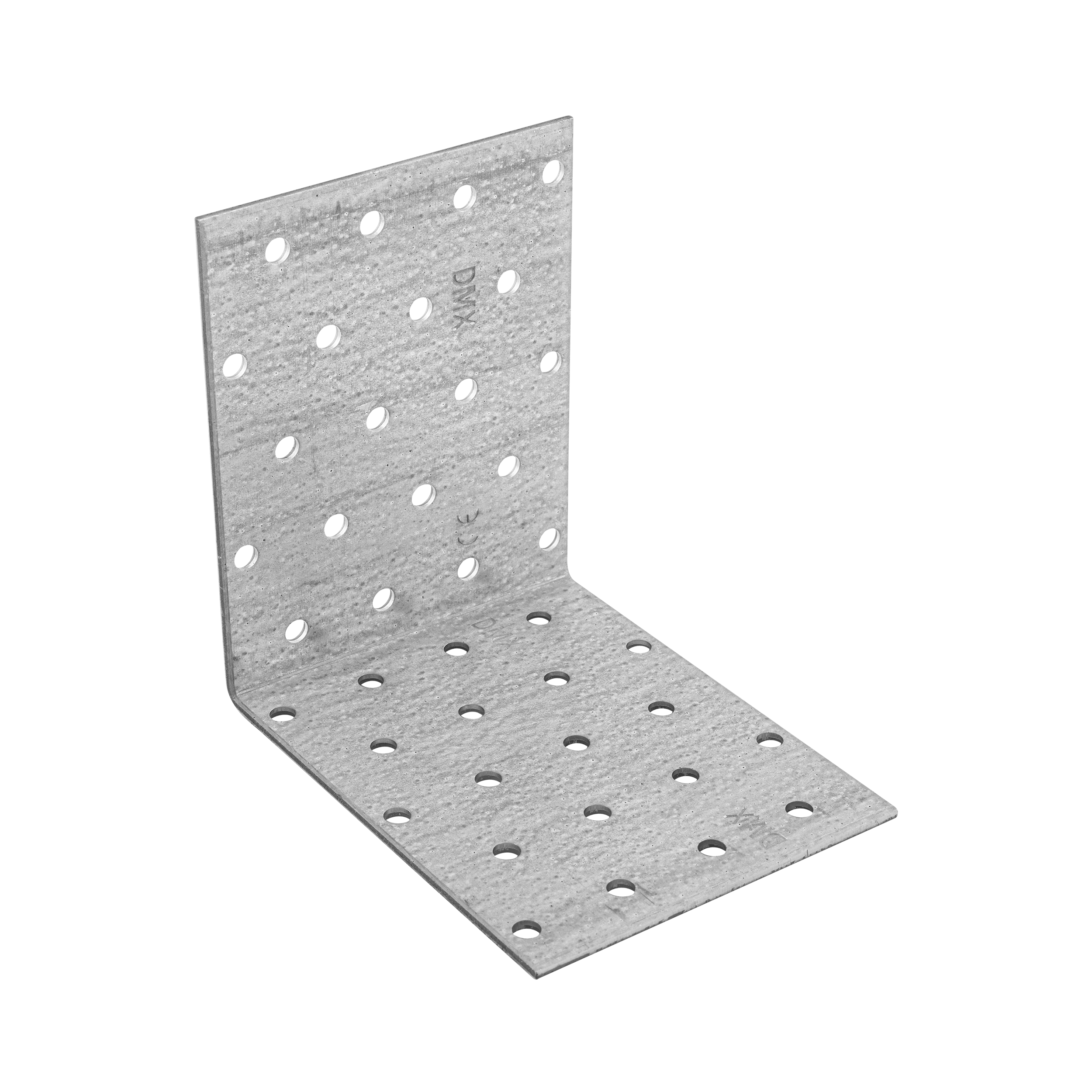 Kątownik montażowy stalowy uniwersalny KM 12, 100x100x80 mm, 20 szt., 100x100x80x2,0 mm, Stal konstrukcyjna DX51D, srebrny, w zestawie elementów.