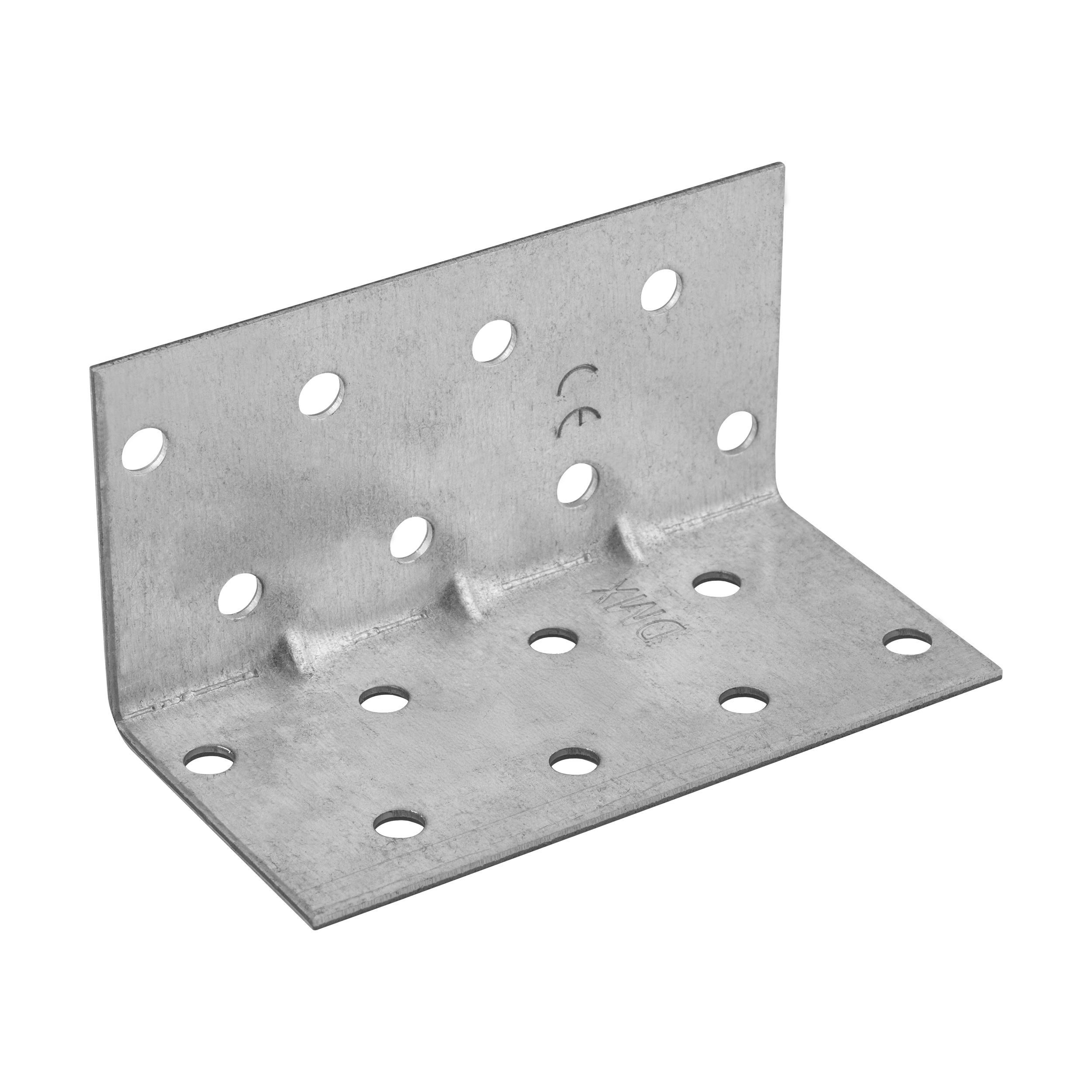 Kątownik montażowy przetłoczony KMP 3, 40x40x80 mm, 20 szt., 40x40x80x1,5 mm, Stal konstrukcyjna DX51D, srebrny, w zestawie elementów.