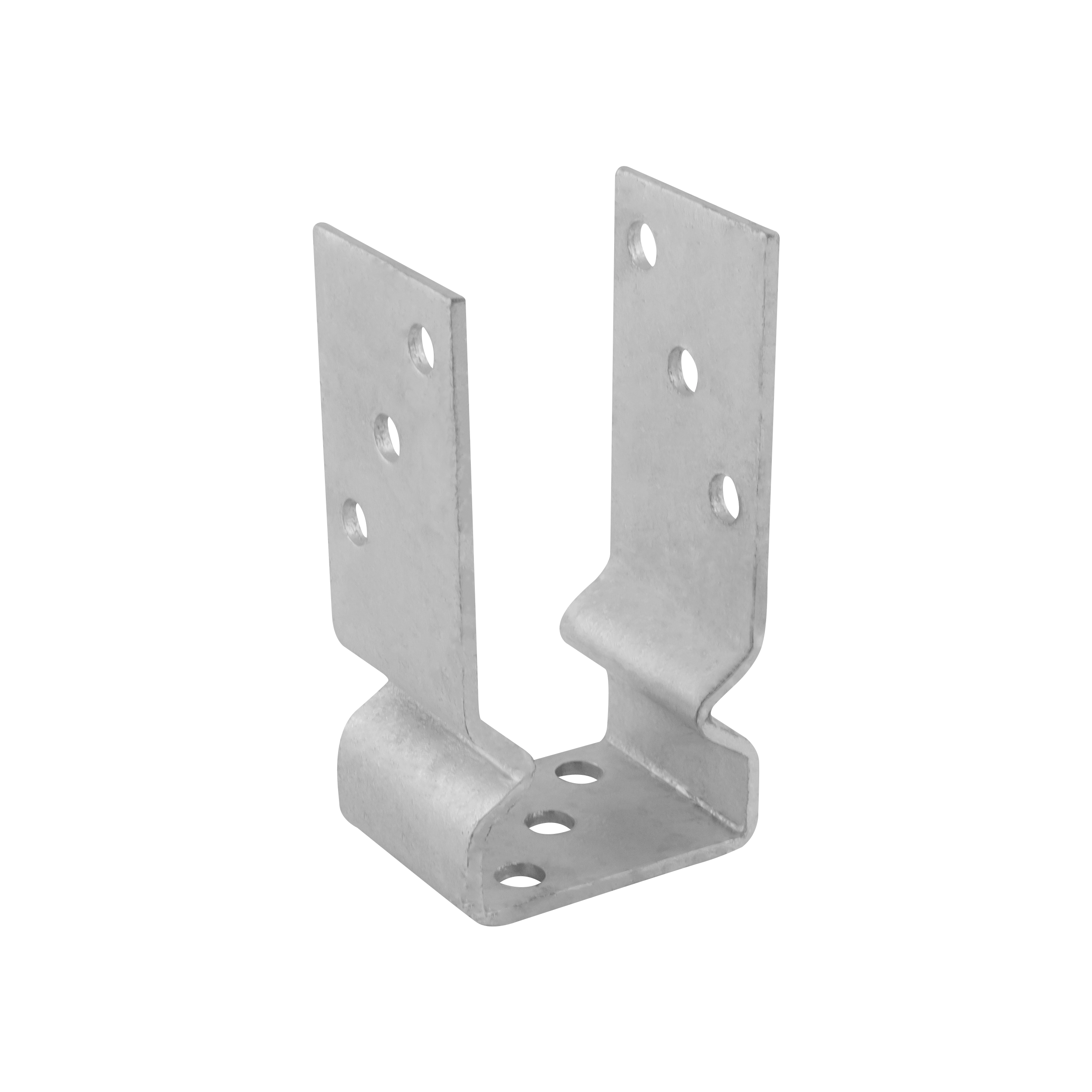 Podstawa słupa kotwa przykręcana do betonu typ U z odsadzeniem PSOZ, 70 mm, srebrny, 71x150x60x4,0 mm.