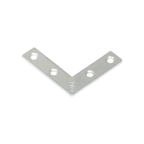 Narożnik okienny montażowy NA 40, 40x10 mm, 1, 5 mm, srebrny, Stal konstrukcyjna DC01, w zestawie elementów.