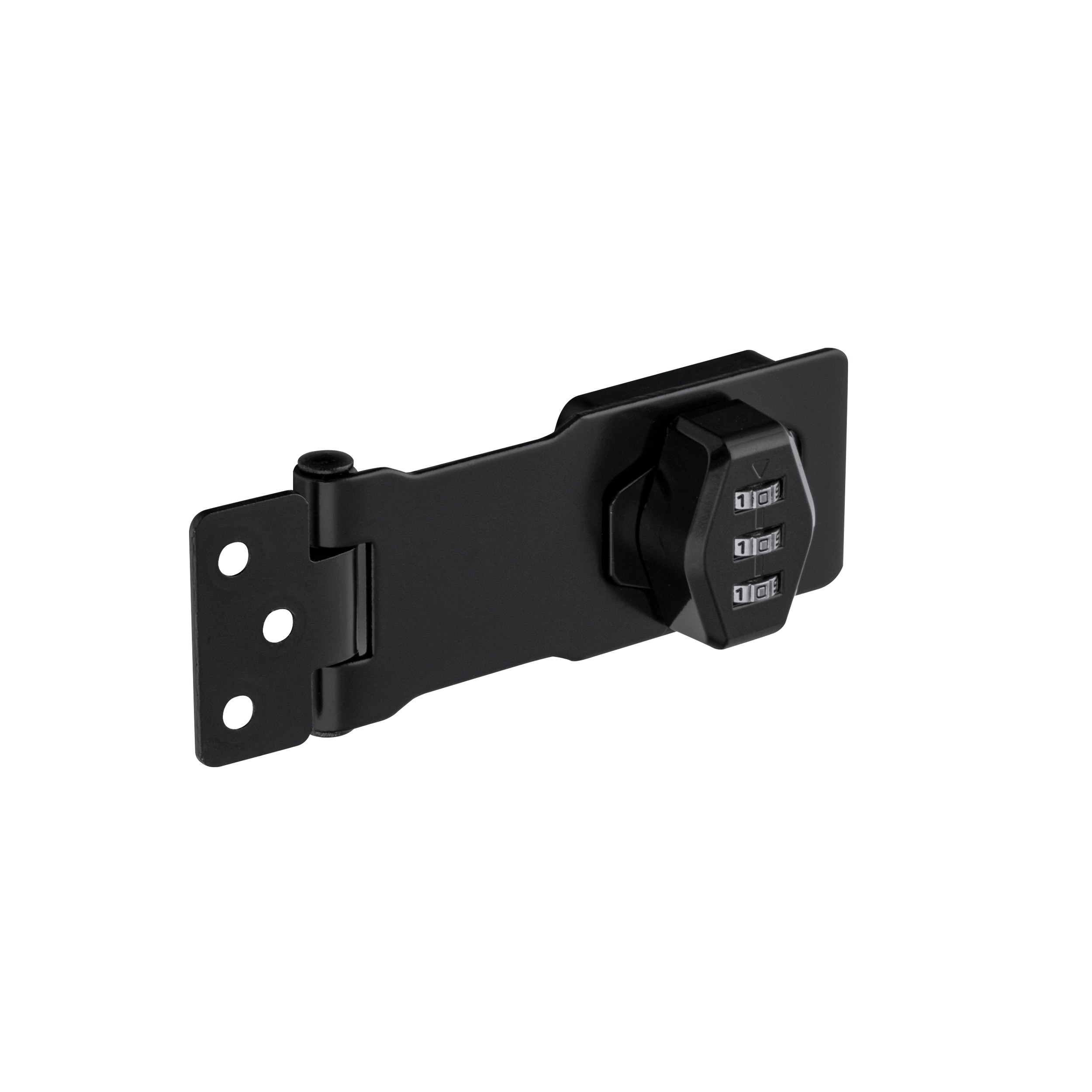 Zasuwka z zamkiem szyfrowym do furtki - WHS | Czarny | 120 mm