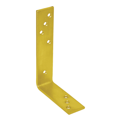 Kątownik stalowy belki KB 3, 180x120x40 mm, Złoty, 180x120x40x5,0 mm, Stal konstrukcyjna S235 2.