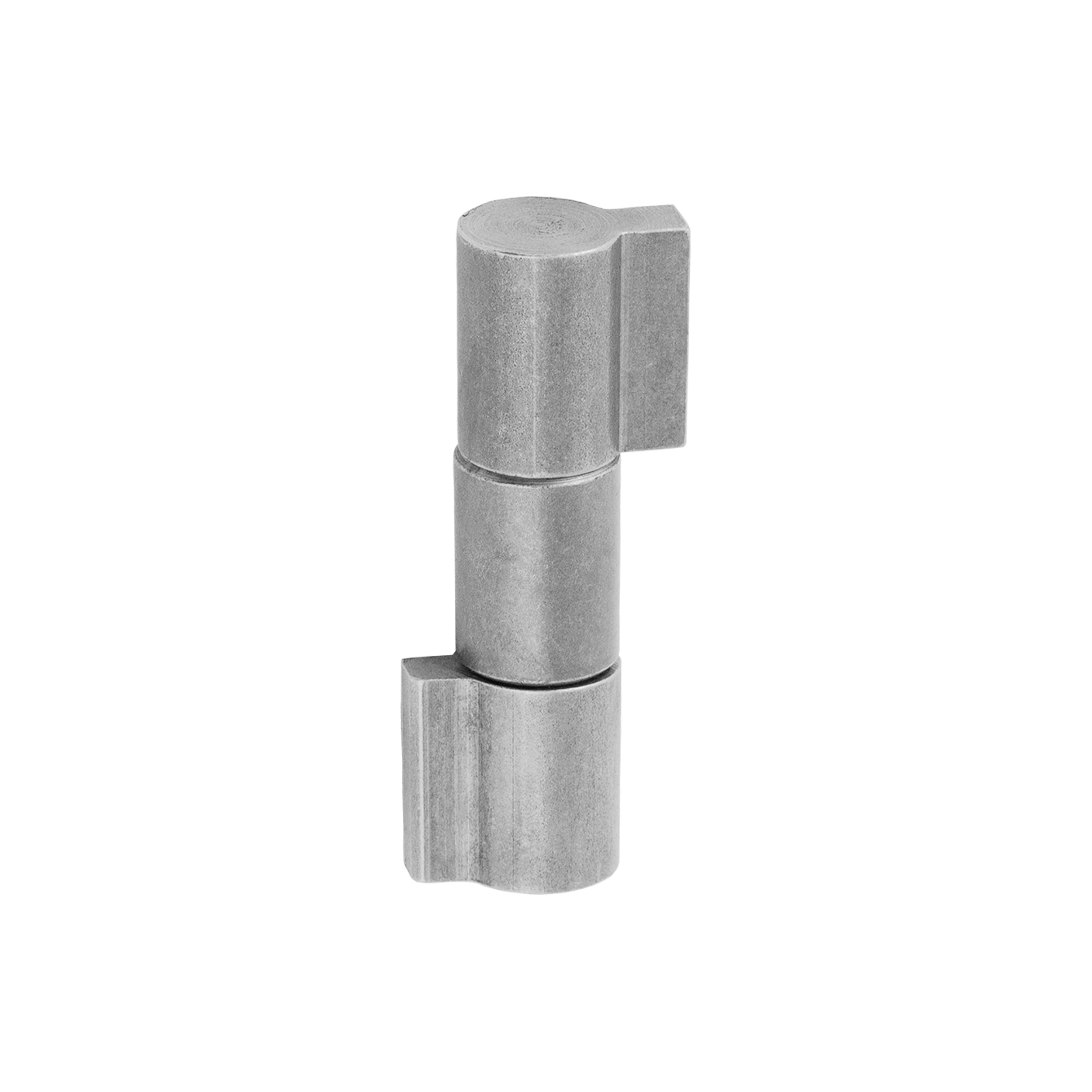 Zawias toczony trójdzielny do spawania do bramy furtki ZASK 20/17, 7 mm, Stal, 20x84x17 mm.